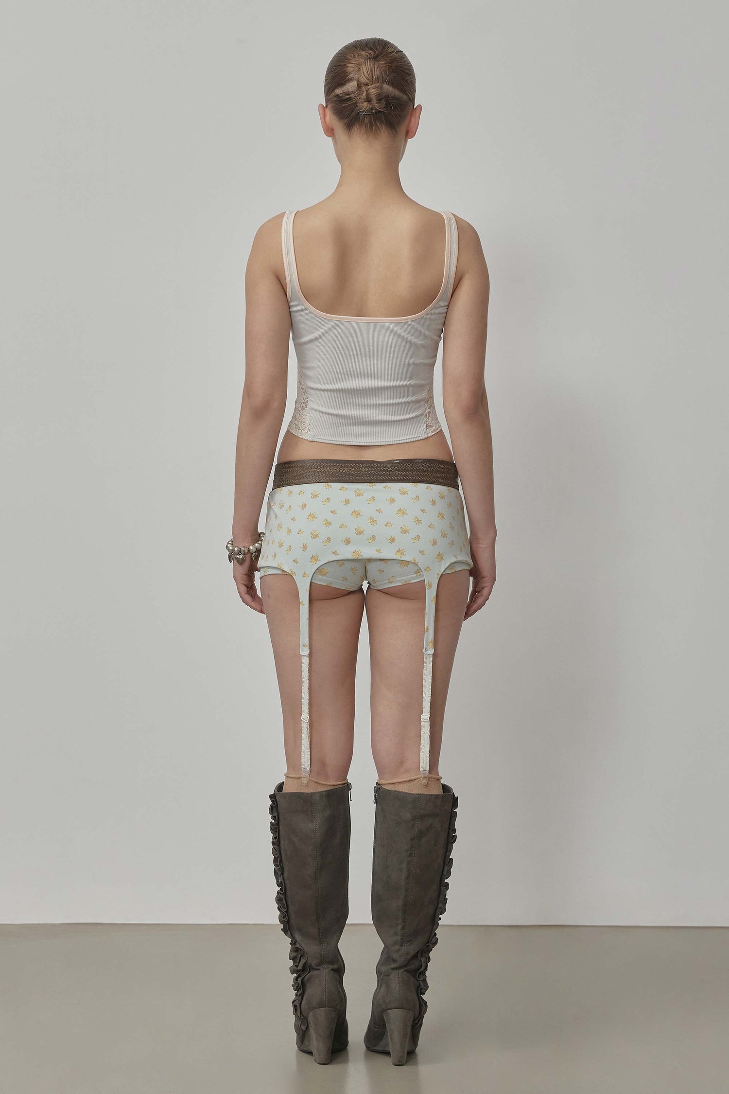 Cottage Garter Belt Skort Sky