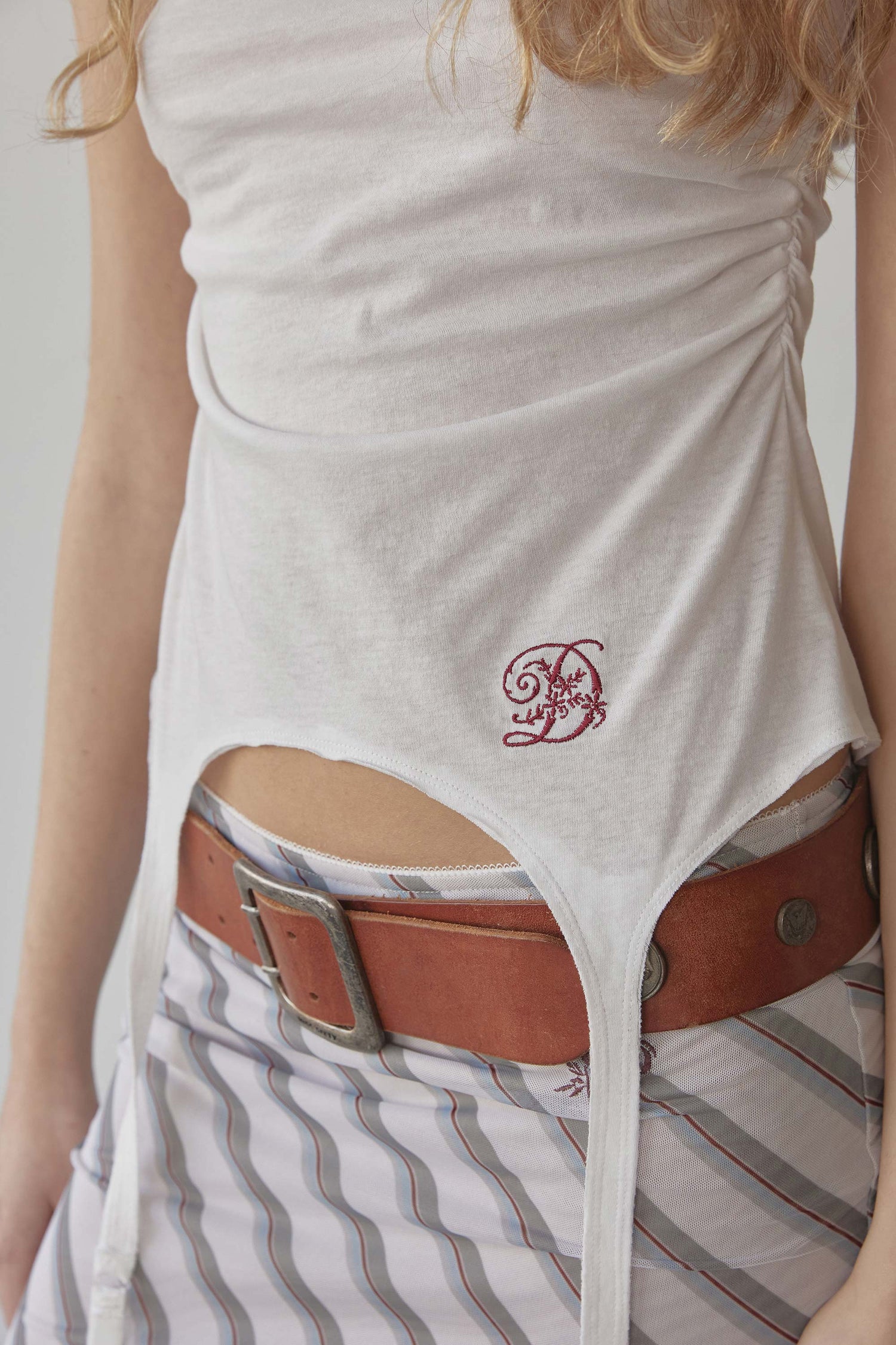 Garter Belt Tee White