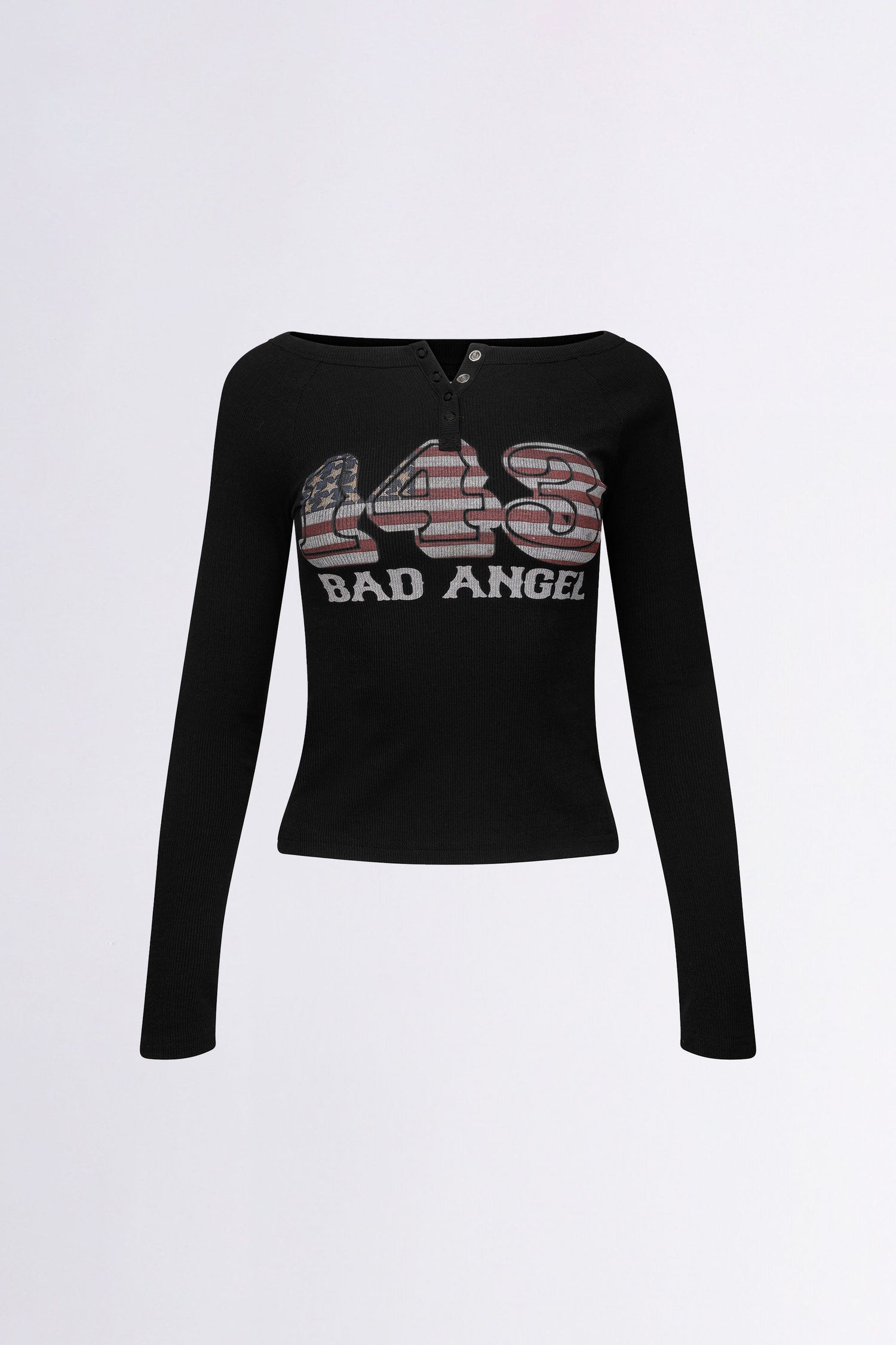 Flag Raglan T-shirt Black