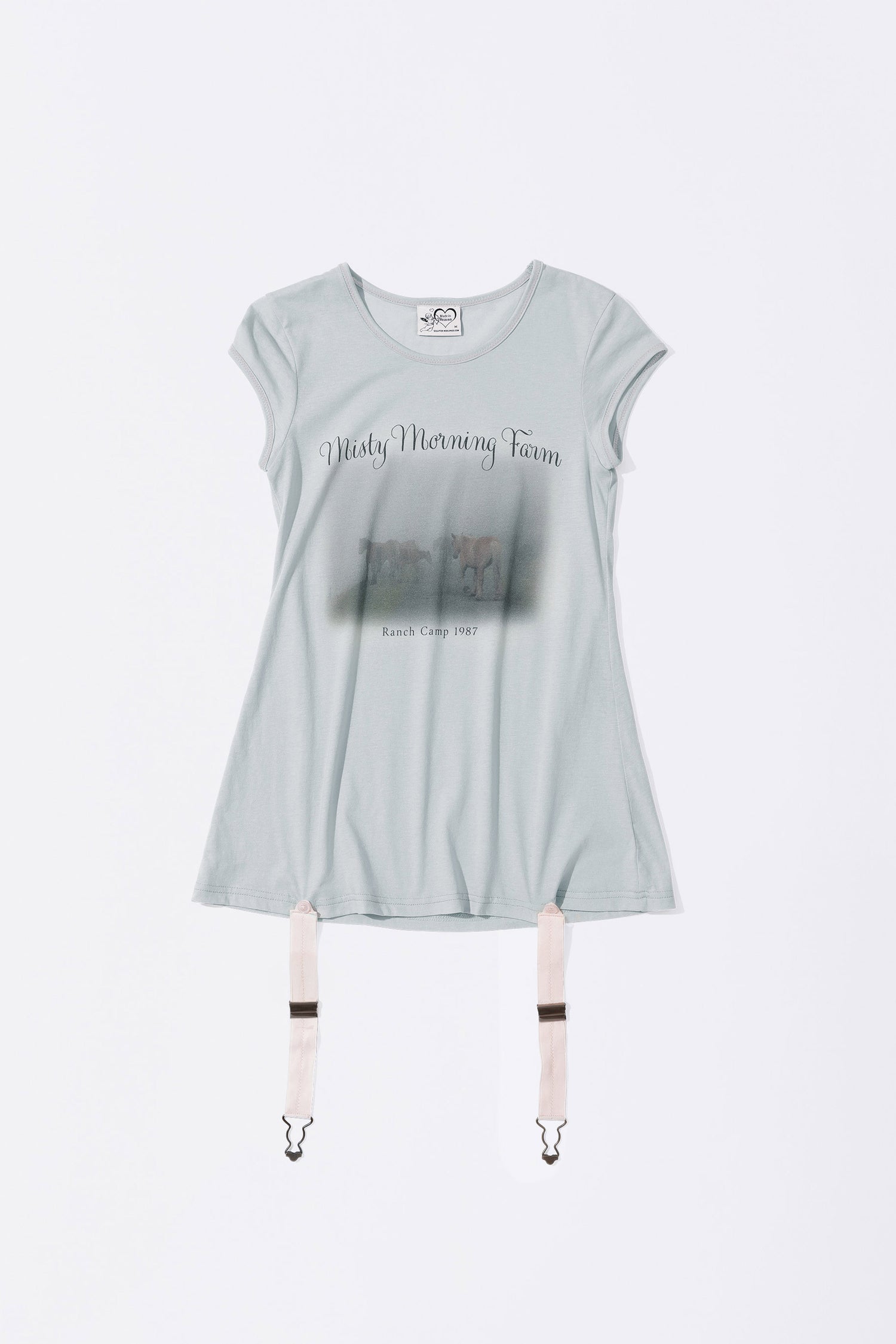 Ranch Lingerie Tee Misty Blue