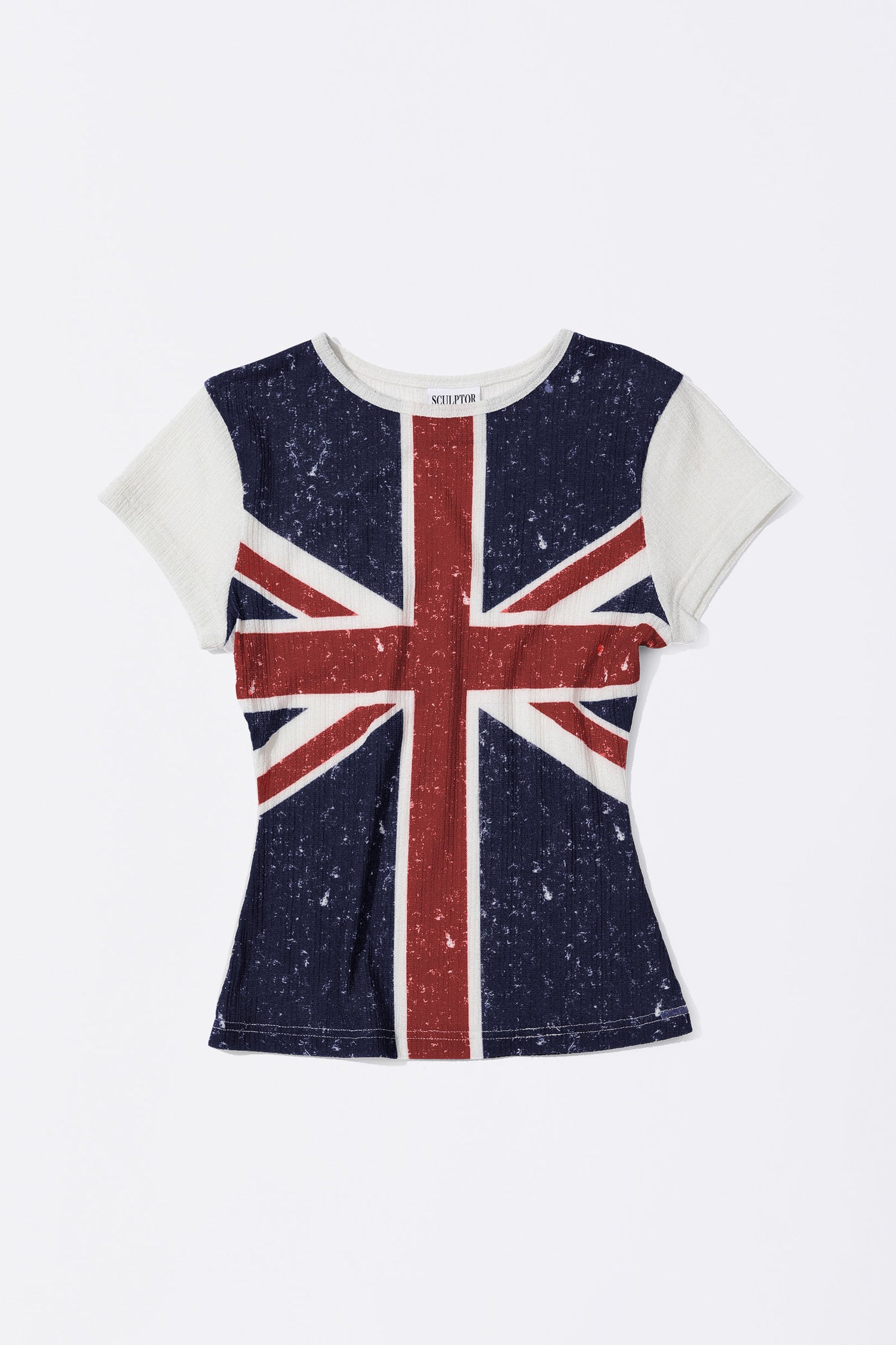 Union Jack Baby Tee White