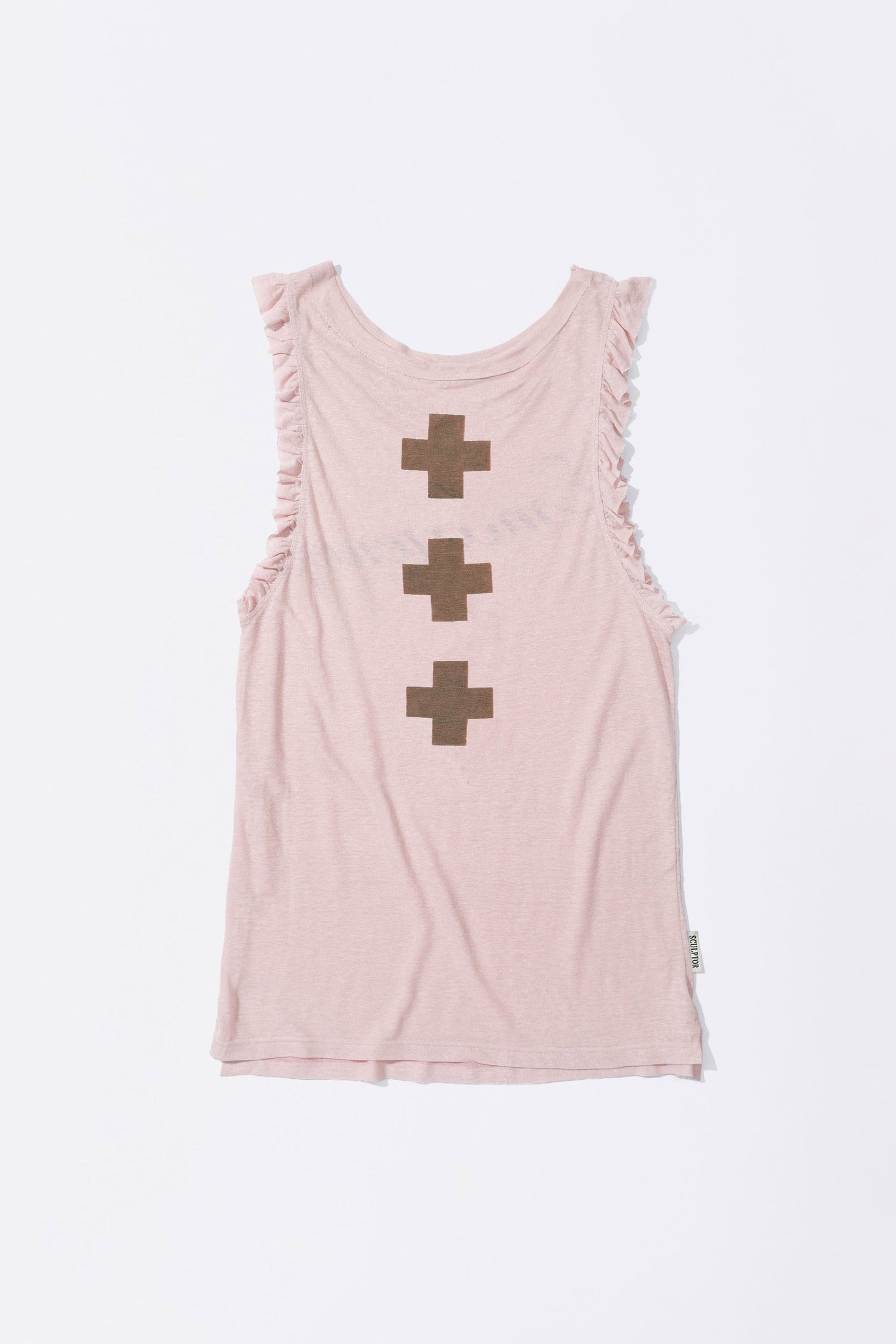 Emergency Muscle Tank Top Pale Pink