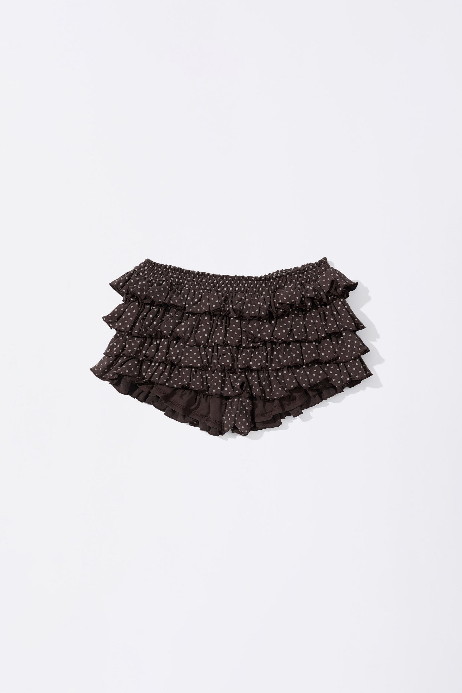 Dot Volumer Shorts Brown