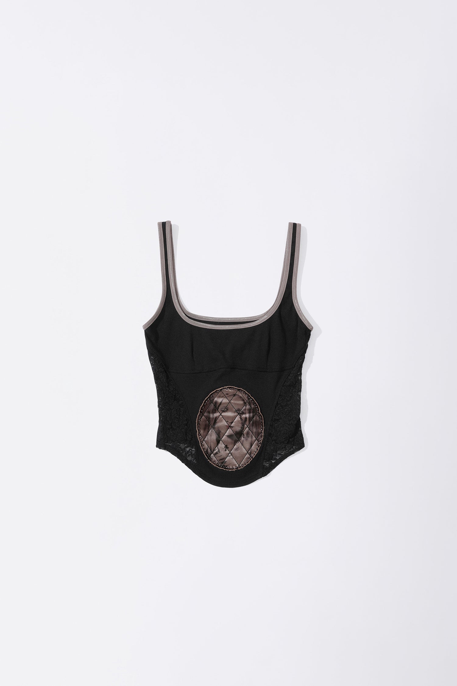 Beaded Maria Top Black