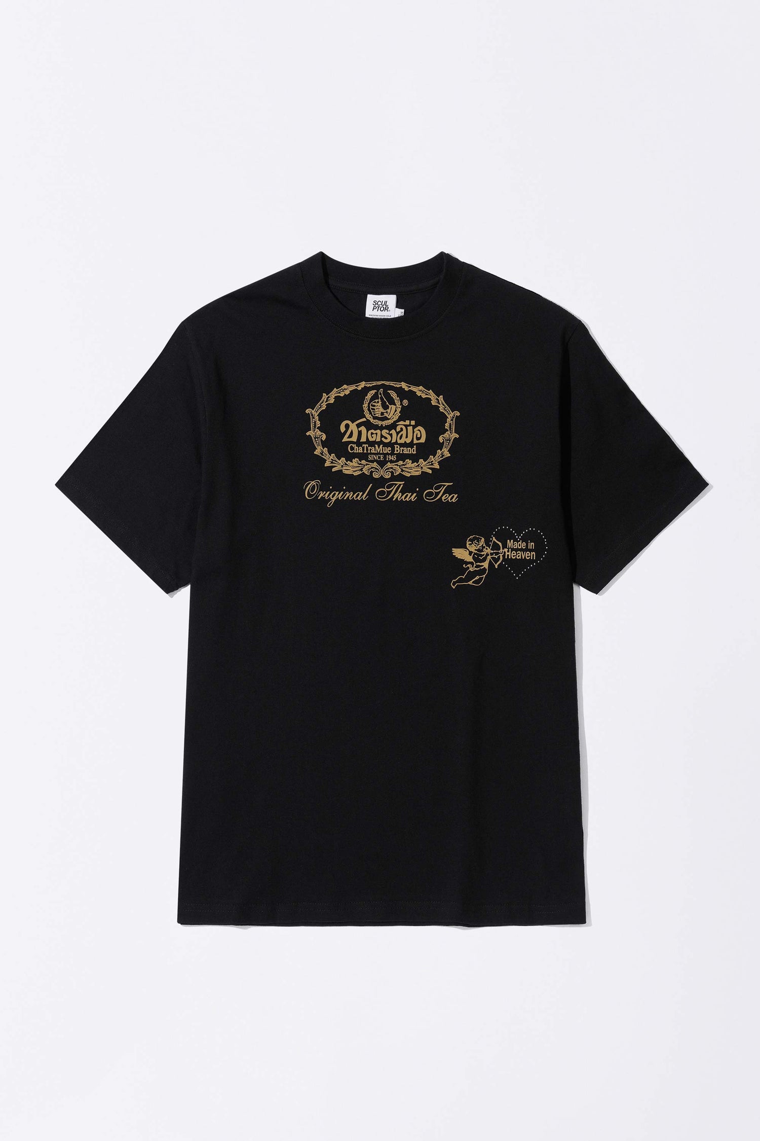 [Sculptor X Cha Tra Mue] Heavenly Thai Tee Black