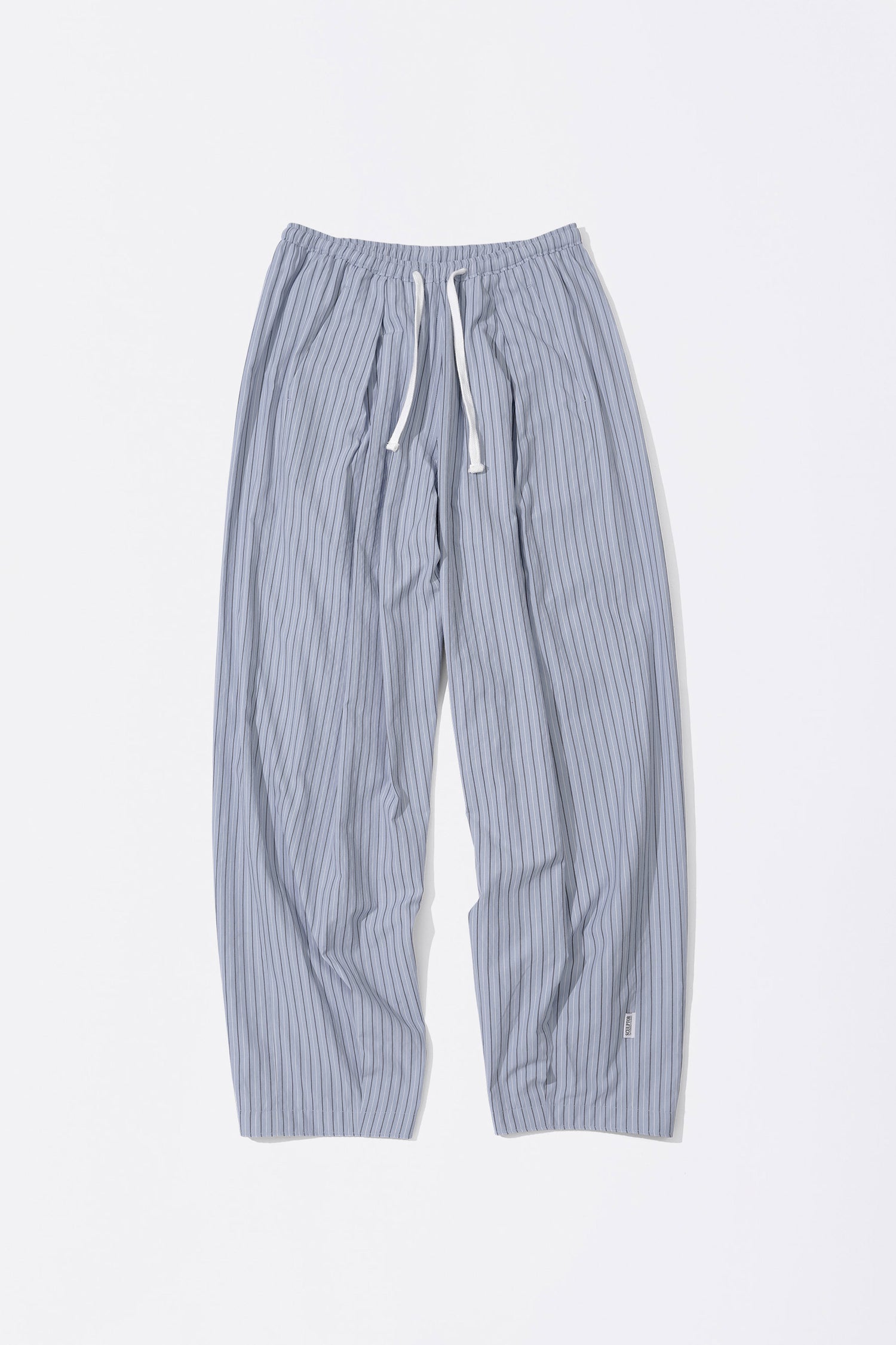 Bed To Go Pintuck Pants Blue Stripe