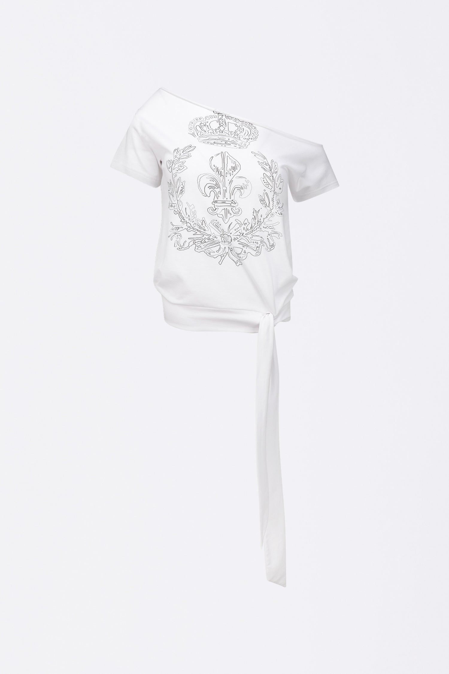 Chateau Shithole Tie Tee White