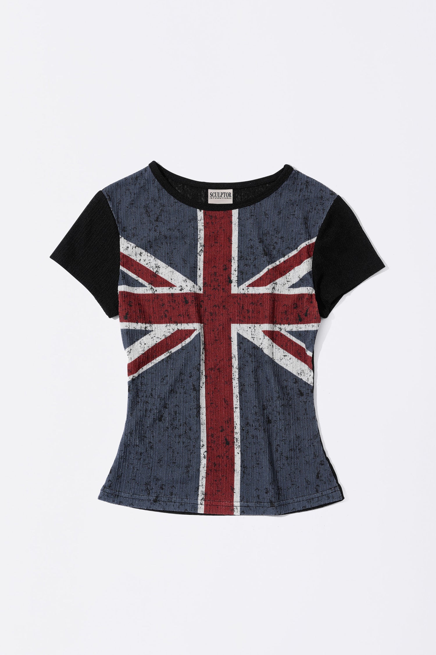Union Jack Baby Tee Black