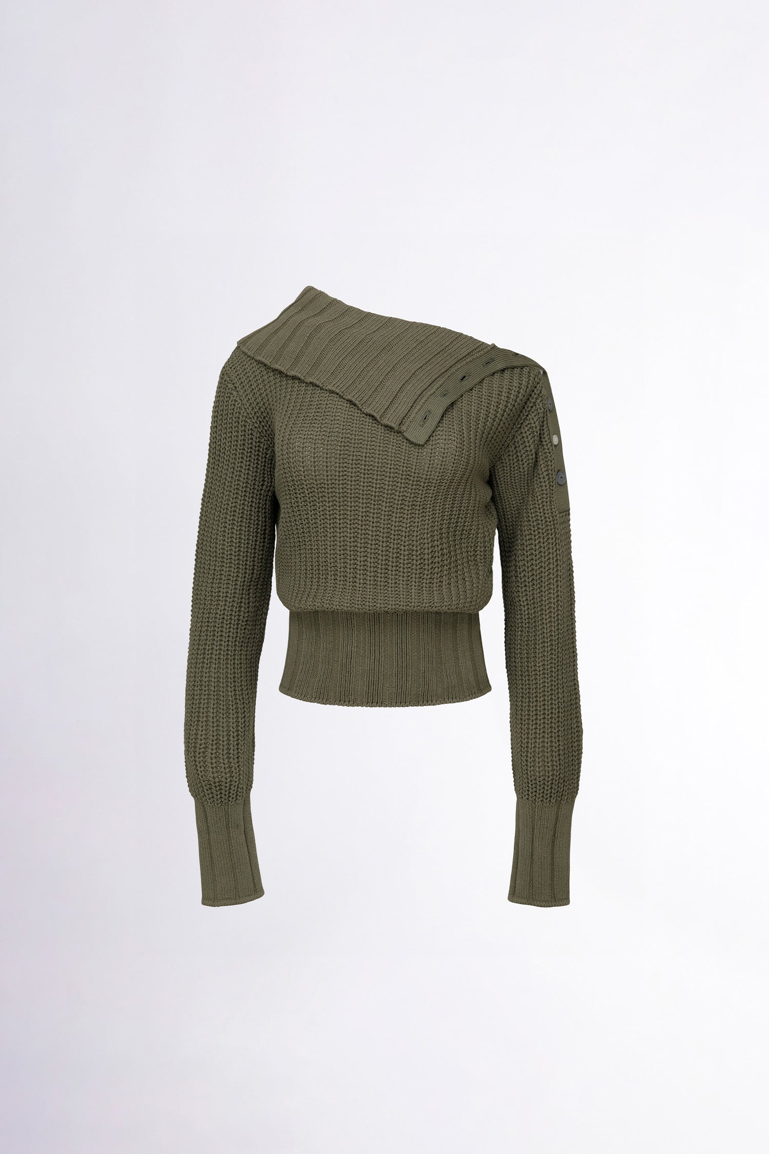 Funnel Neck Sweater Khaki