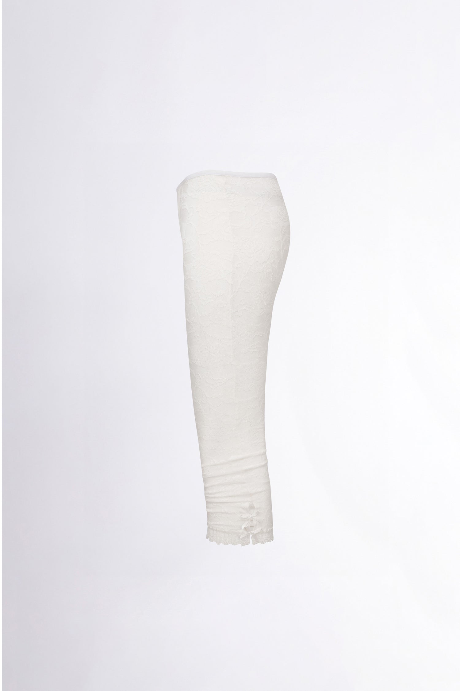 90s Lace Leggings White