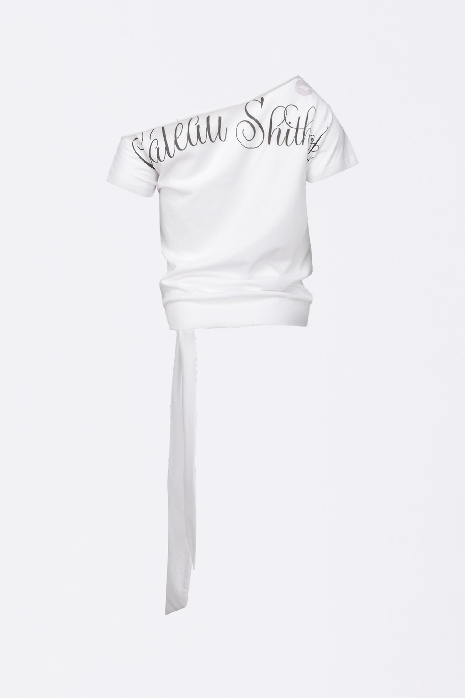 Chateau Shithole Tie Tee White