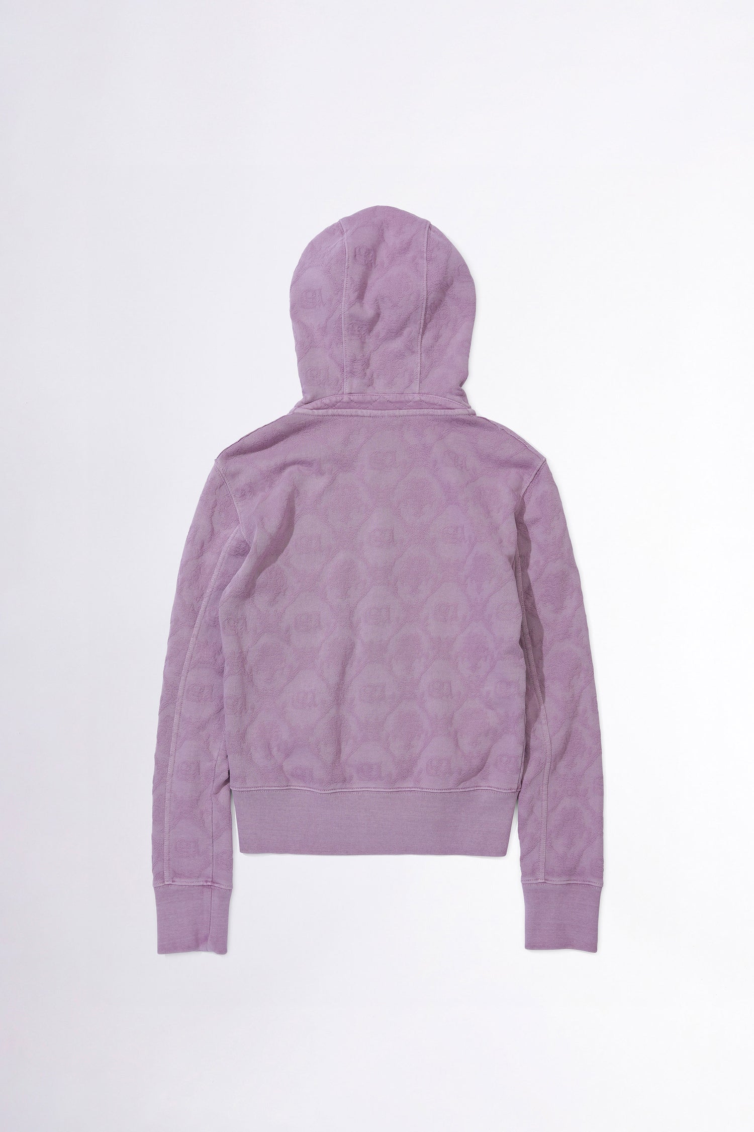 Jacquard Hoodie Zip-Up Dusty Pink