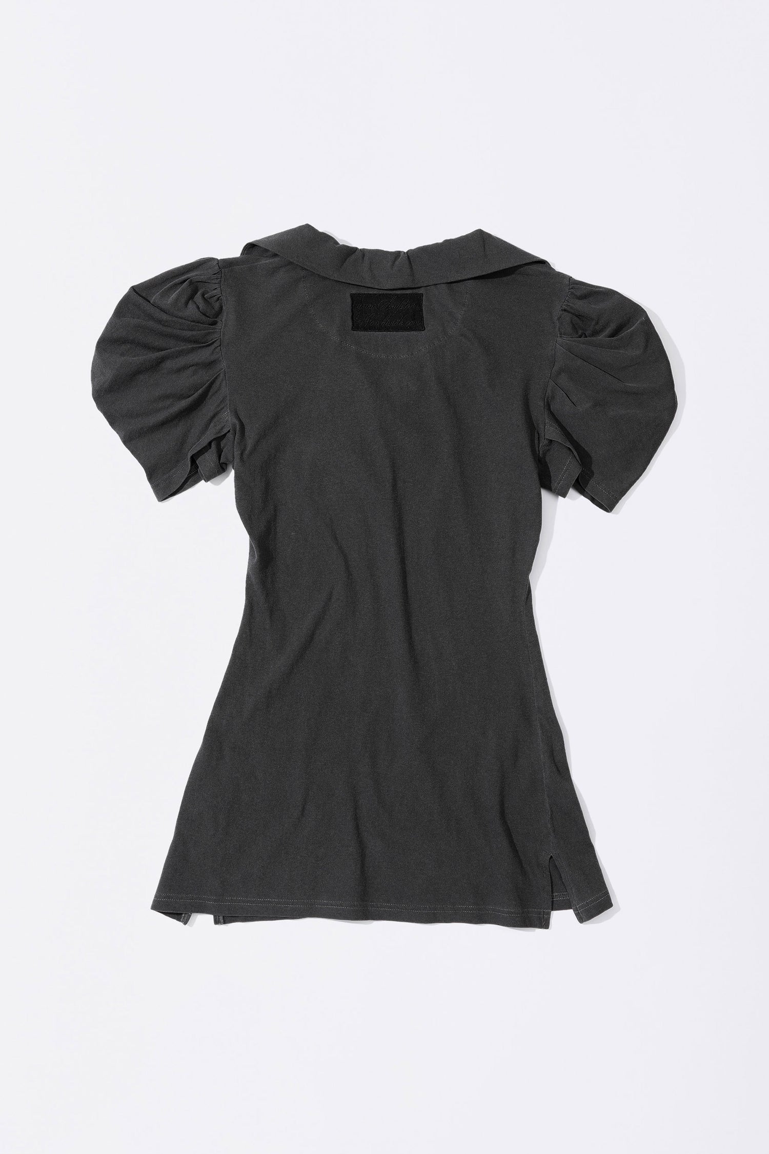Shirring Tennis Dress Washed Black