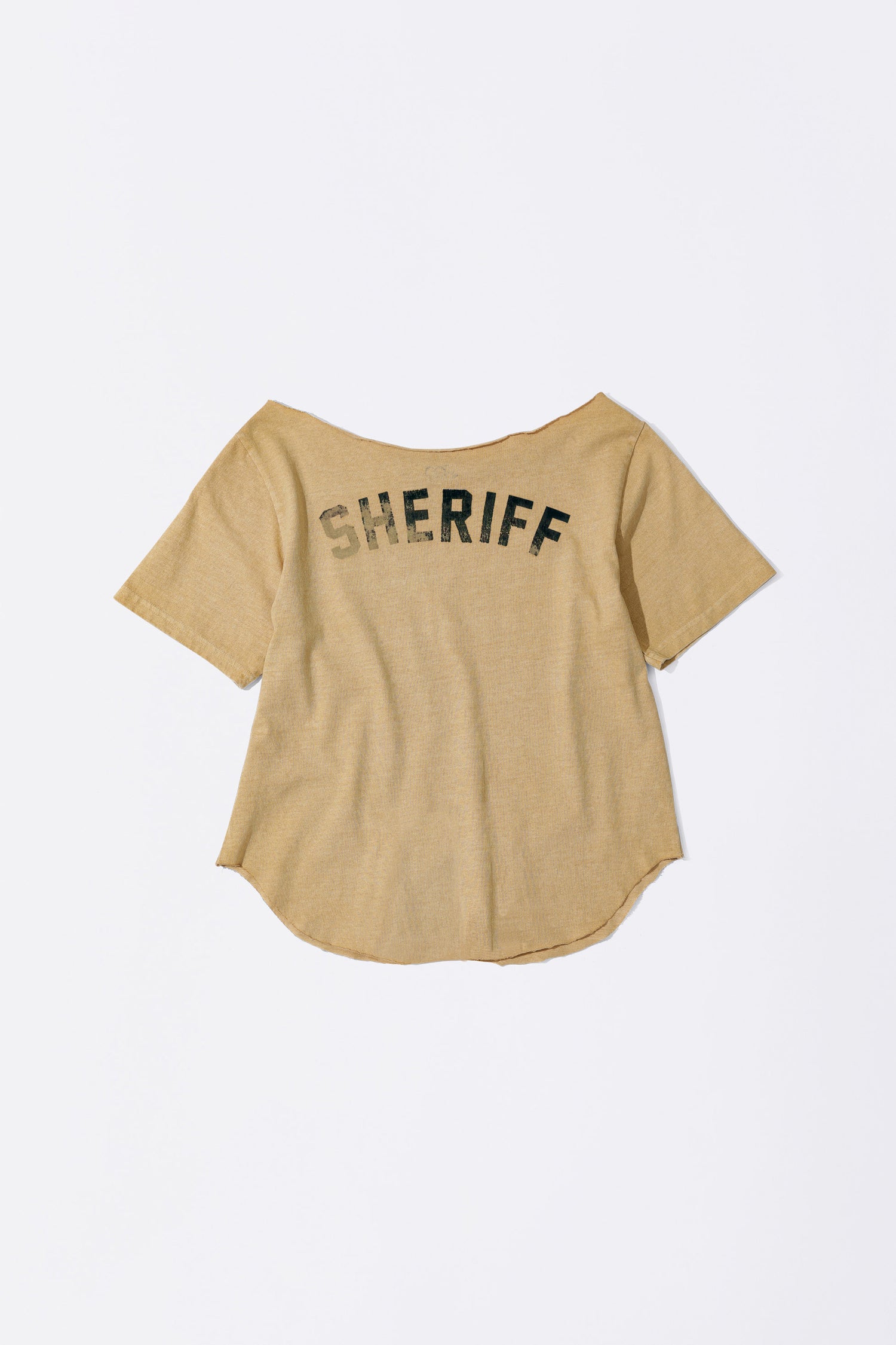 Sheriff Cut Out Tee Yellow