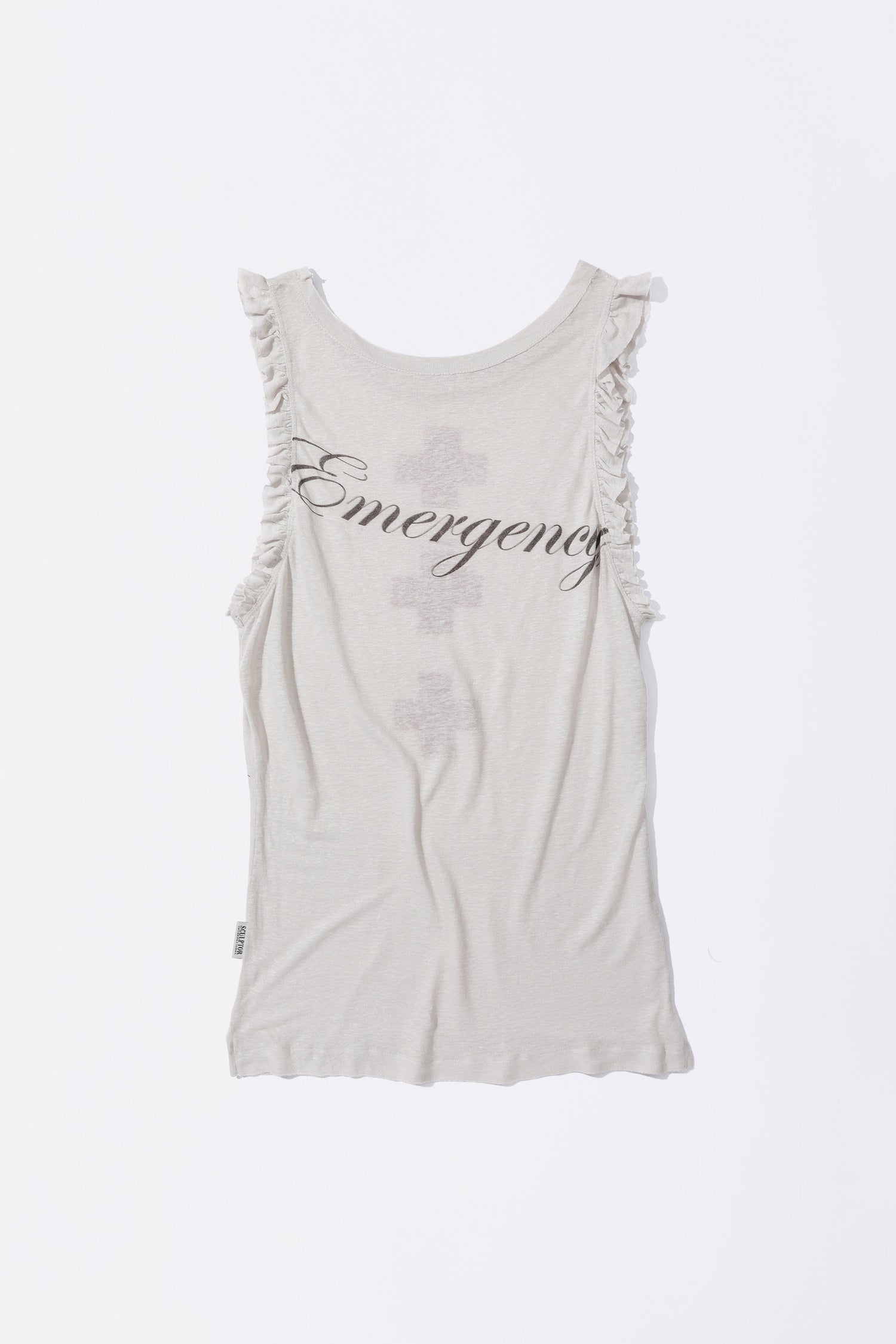 Emergency Muscle Tank Top White