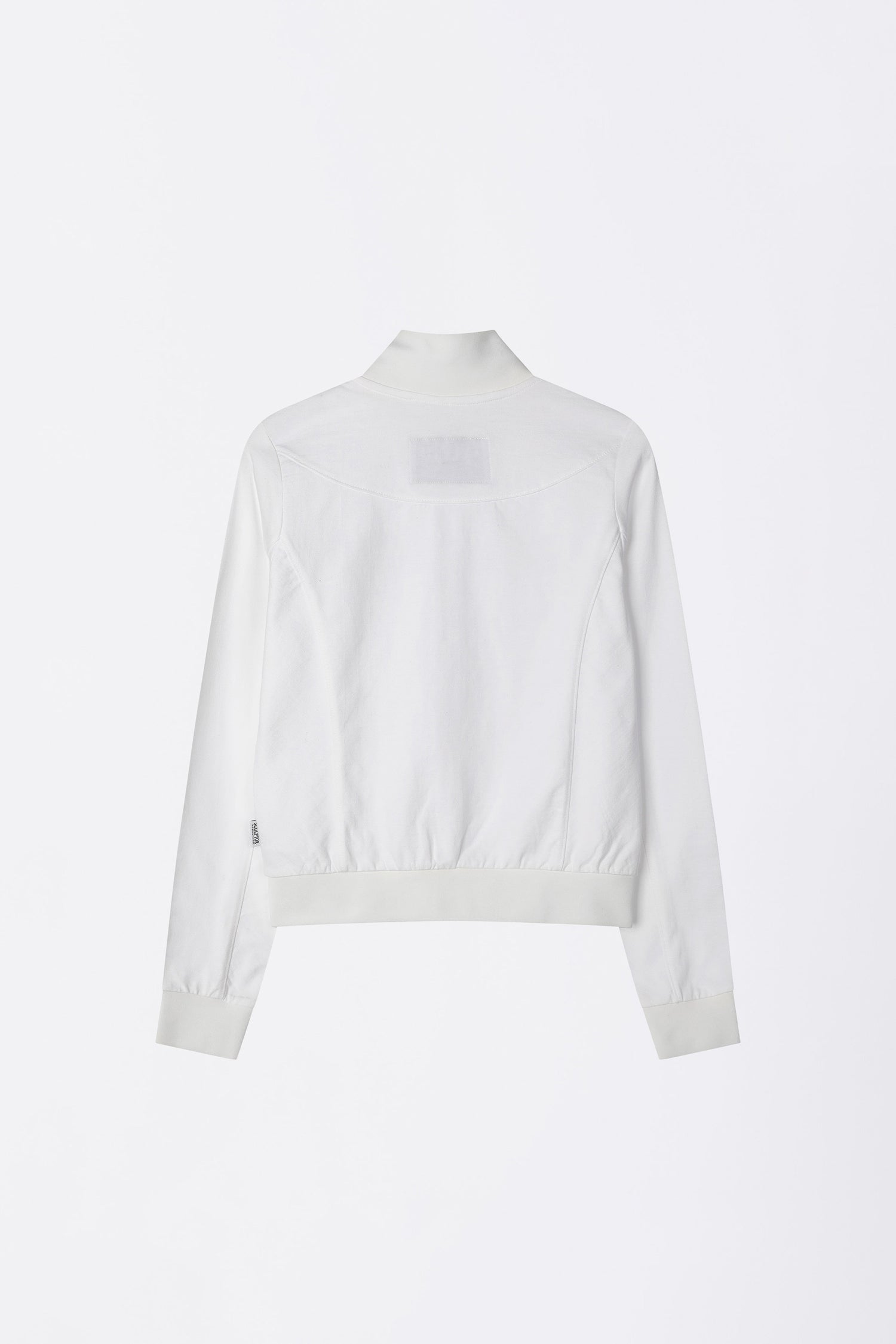 Flag Track Zip-Up White