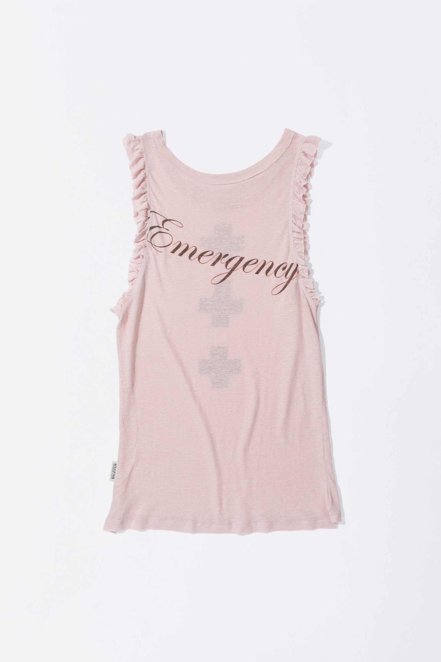 Emergency Muscle Tank Top Pale Pink