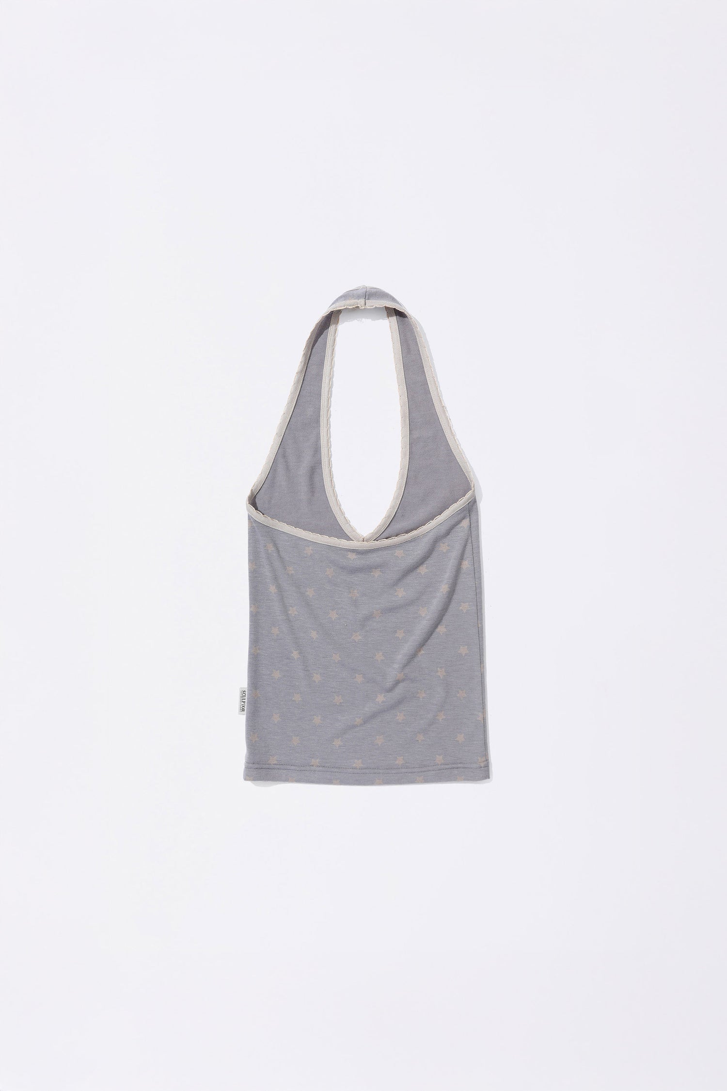 Star Halter Top Pale Gray