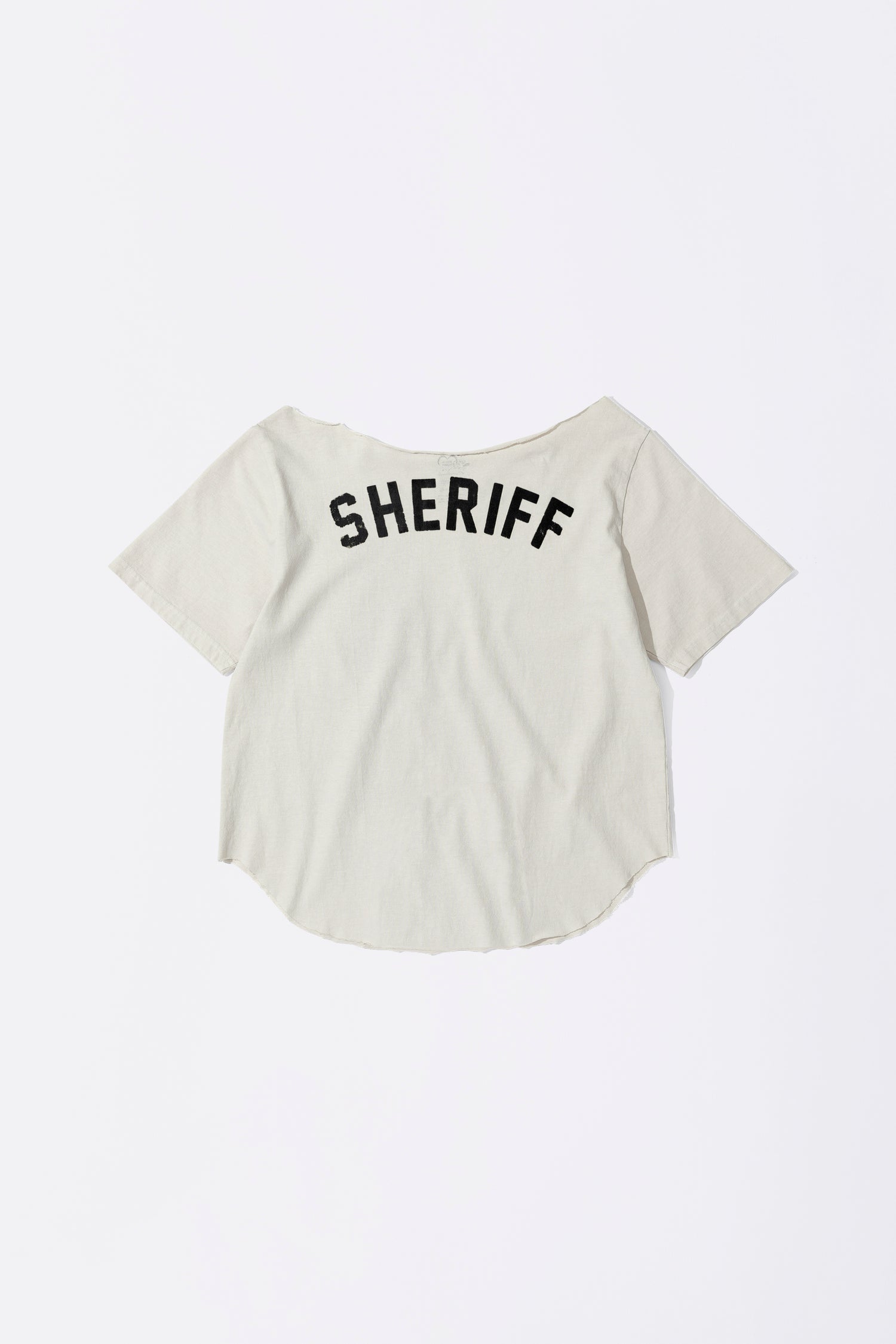 Sheriff Cut Out Tee Dirty White