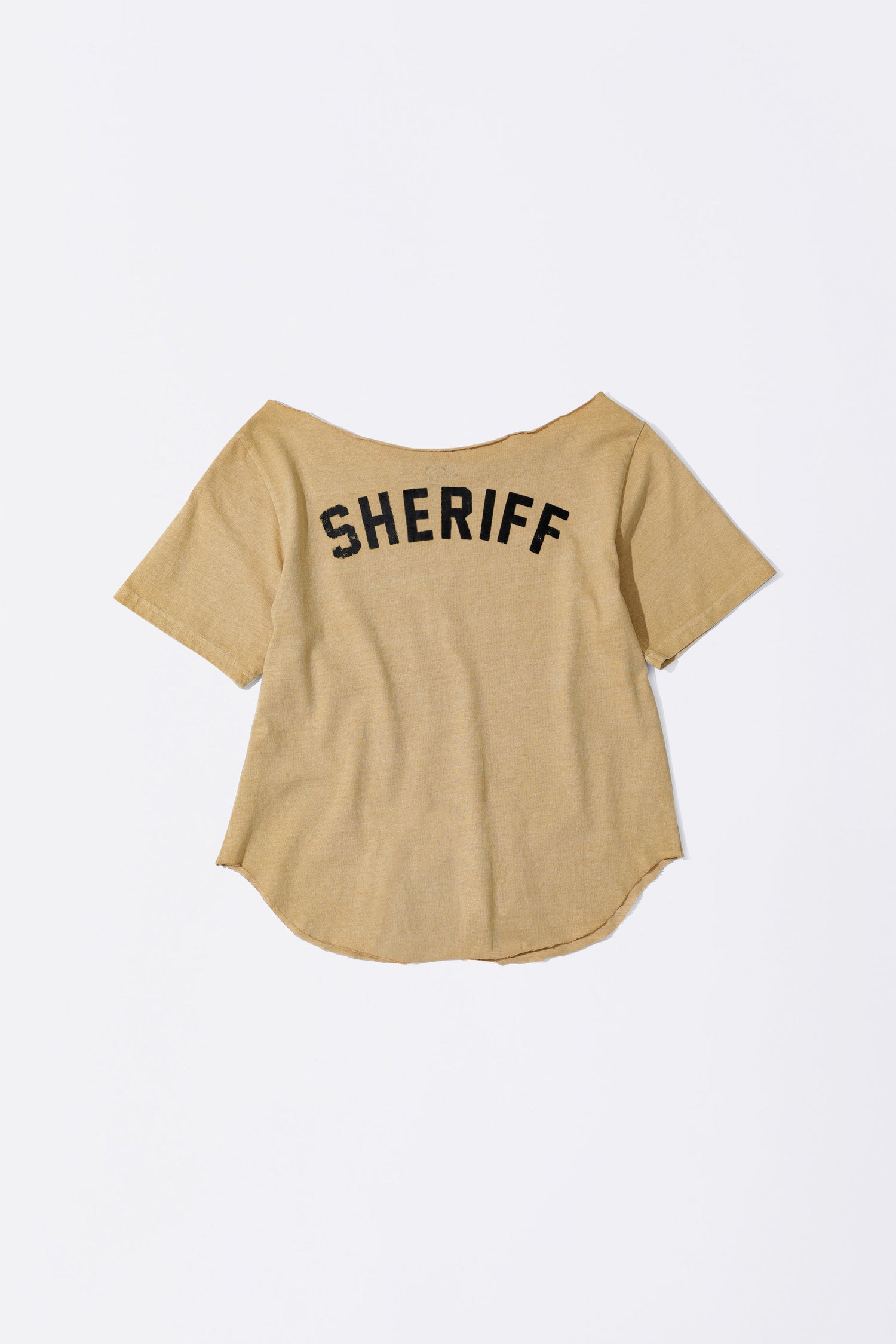 Sheriff Cut Out Tee Yellow