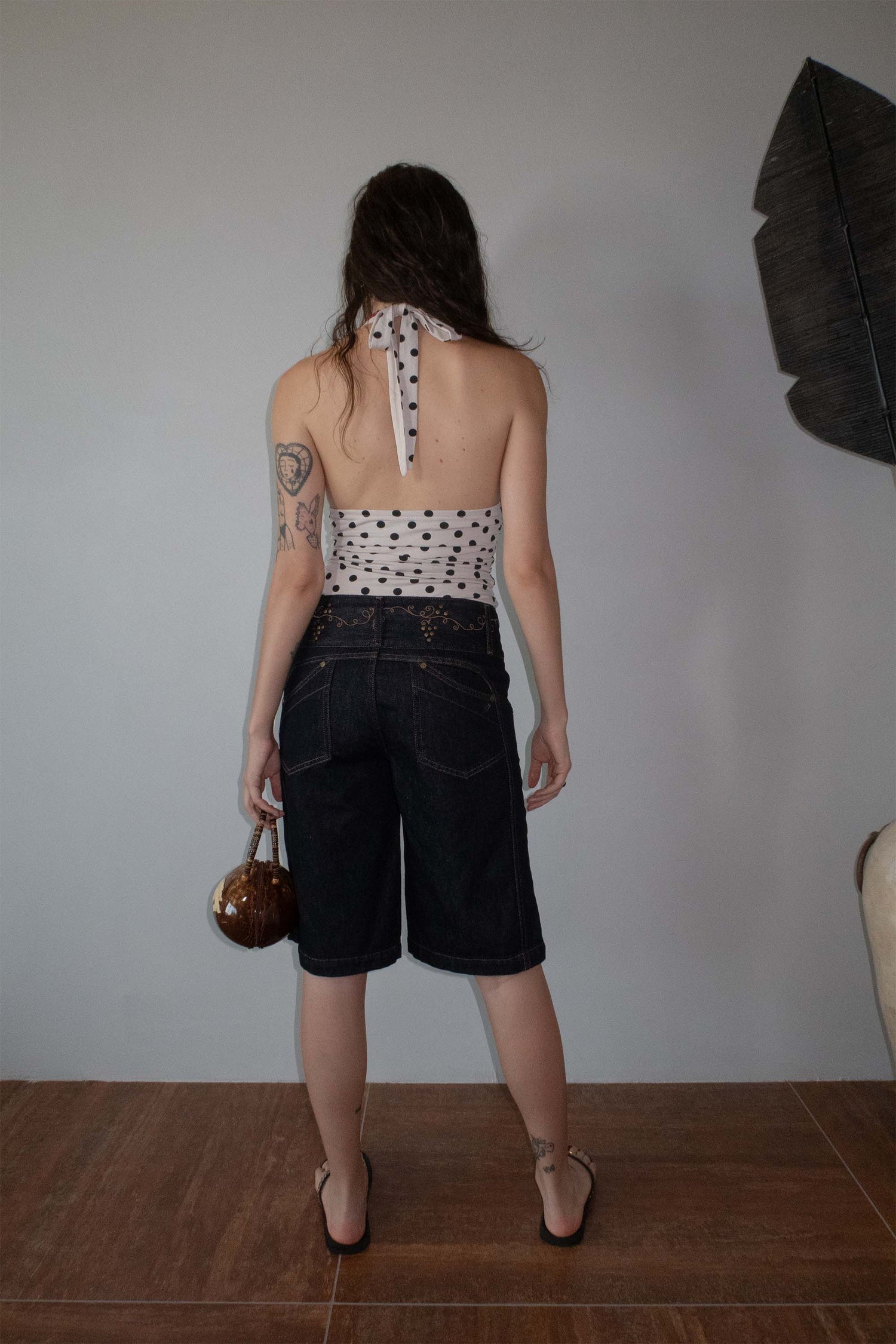 Dot Halter Top Raw