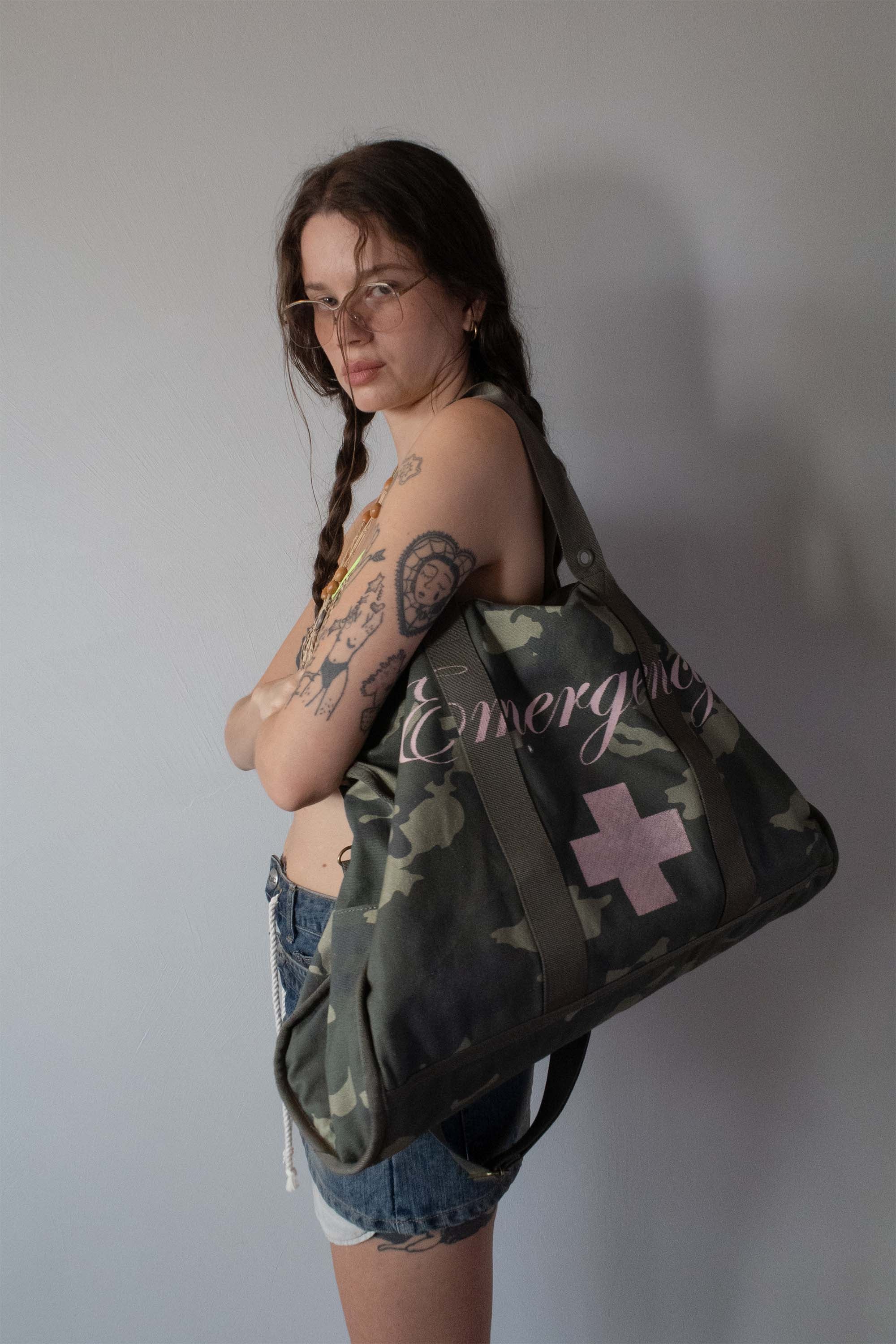 ★SCULPTOR★ Summer Boston Bag Camo SC25S511CA Summer Boston Bag Camo – Sculptor