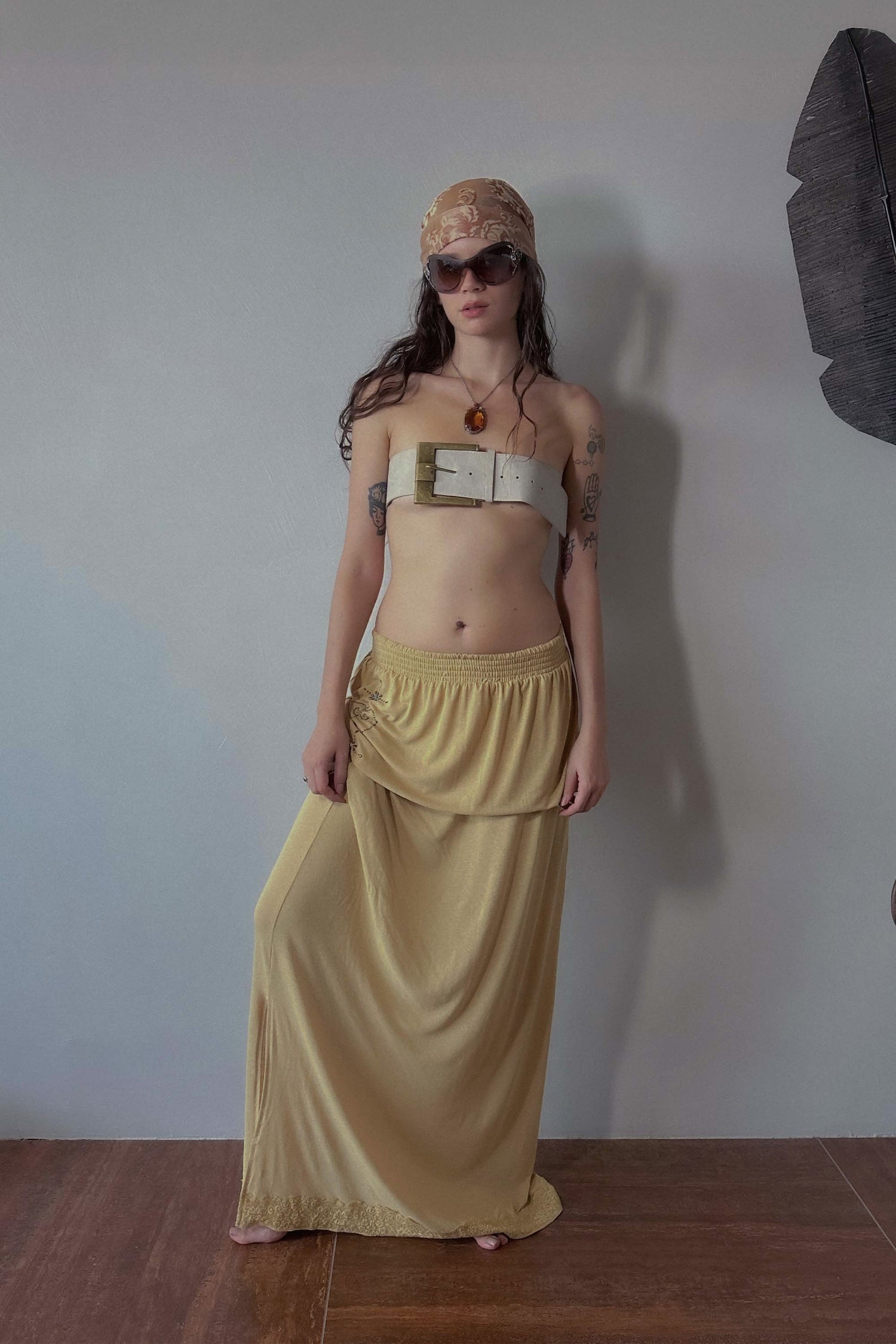 2way Nymphs Tube Dress Beige