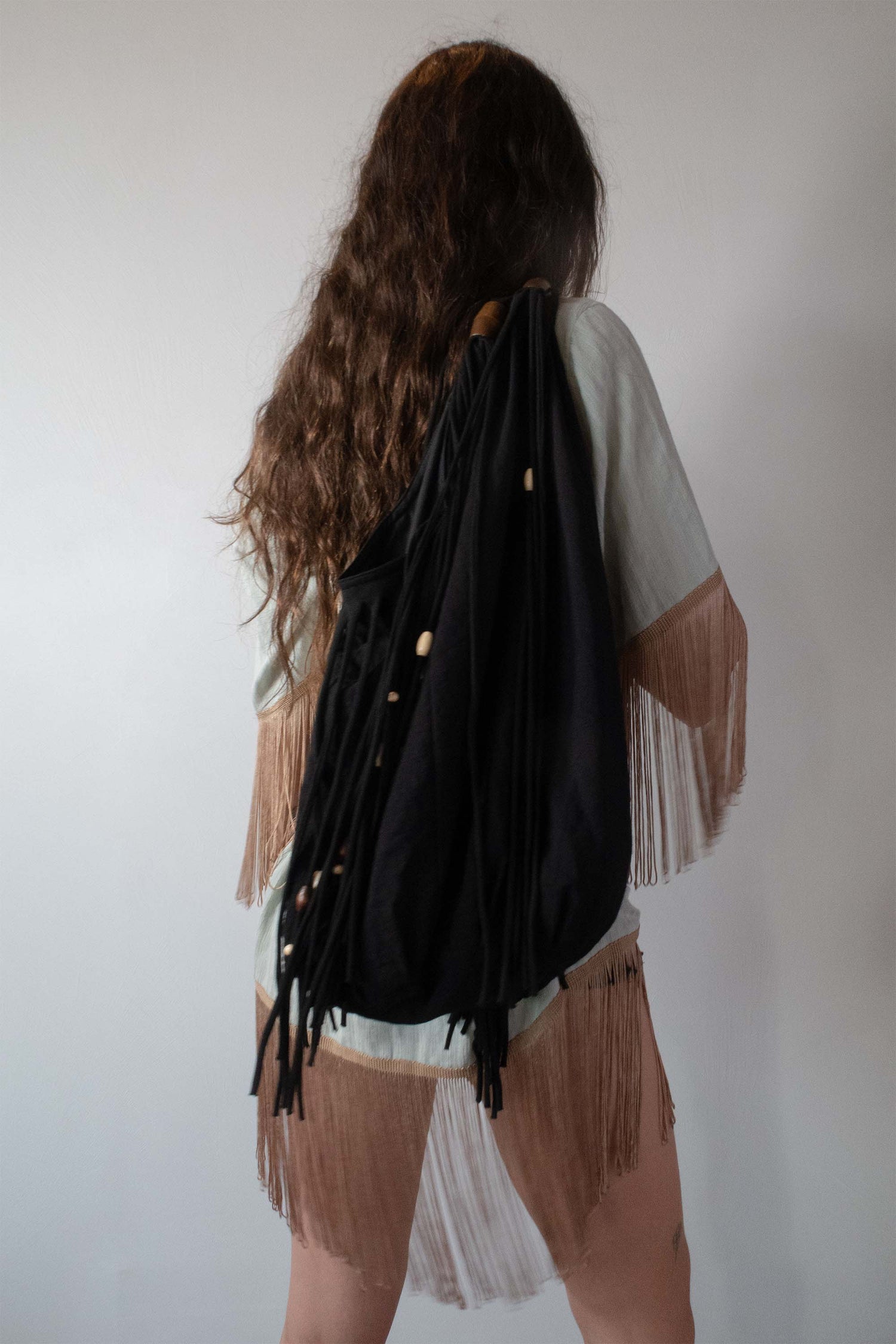 Boho Hawaiian Shirt Misty Stripe