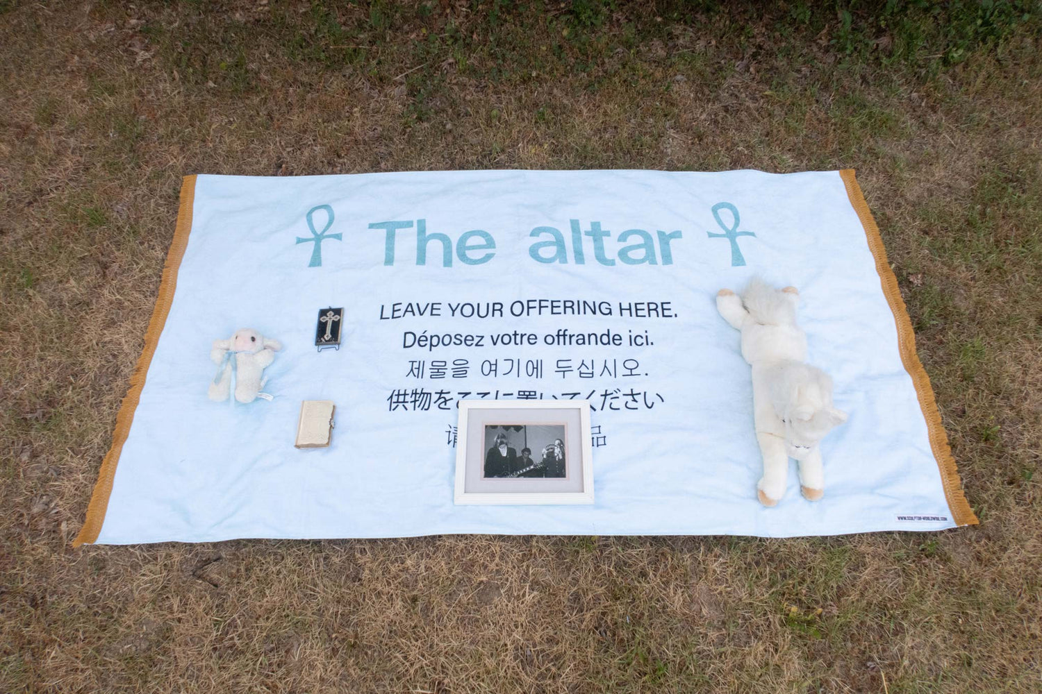 Portable Alter Beach Towel Baby Blue