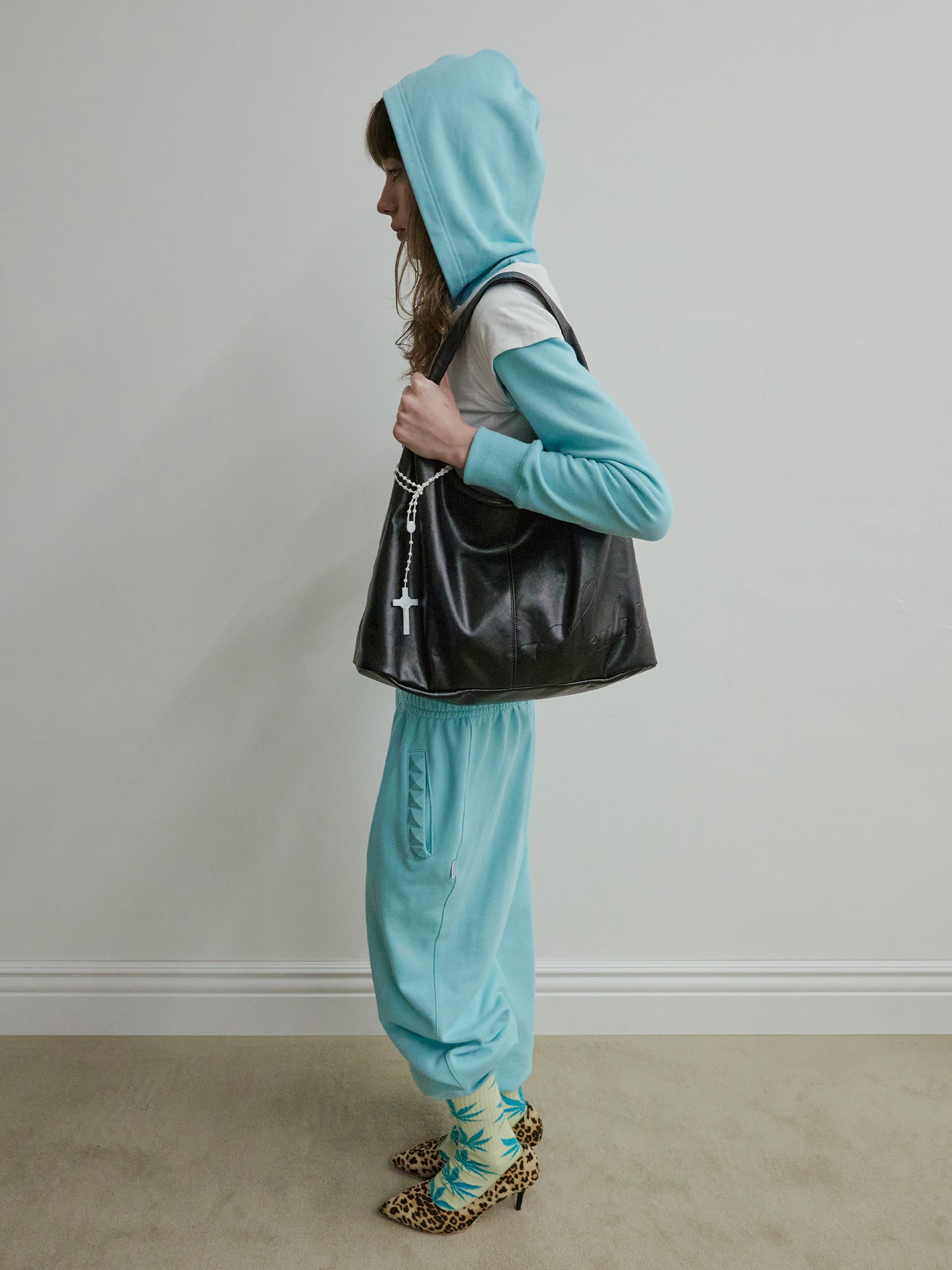 Napoleon Stud Sweatpants Acid Blue