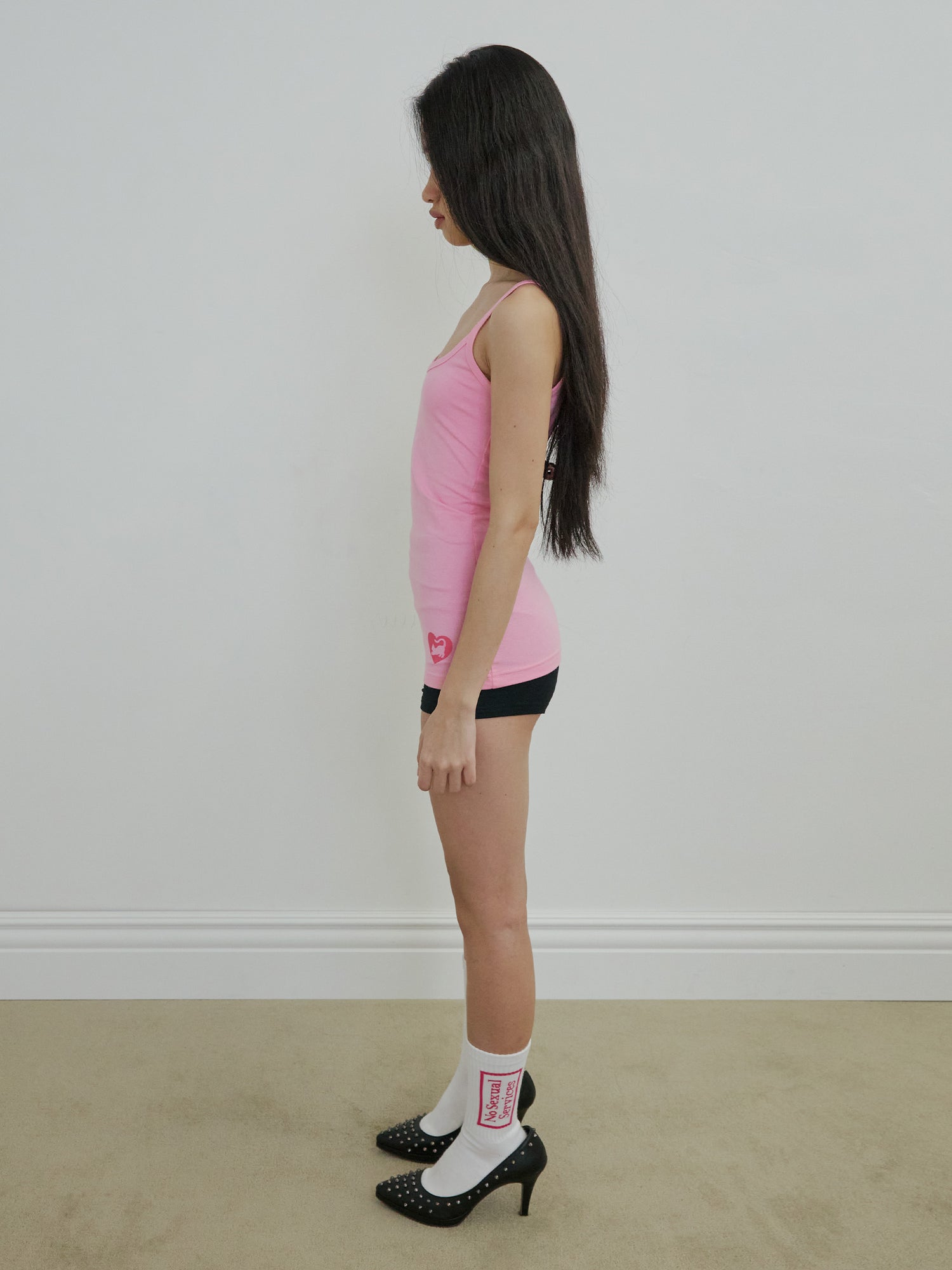 Sweet Kitty Tank Top Acid Pink