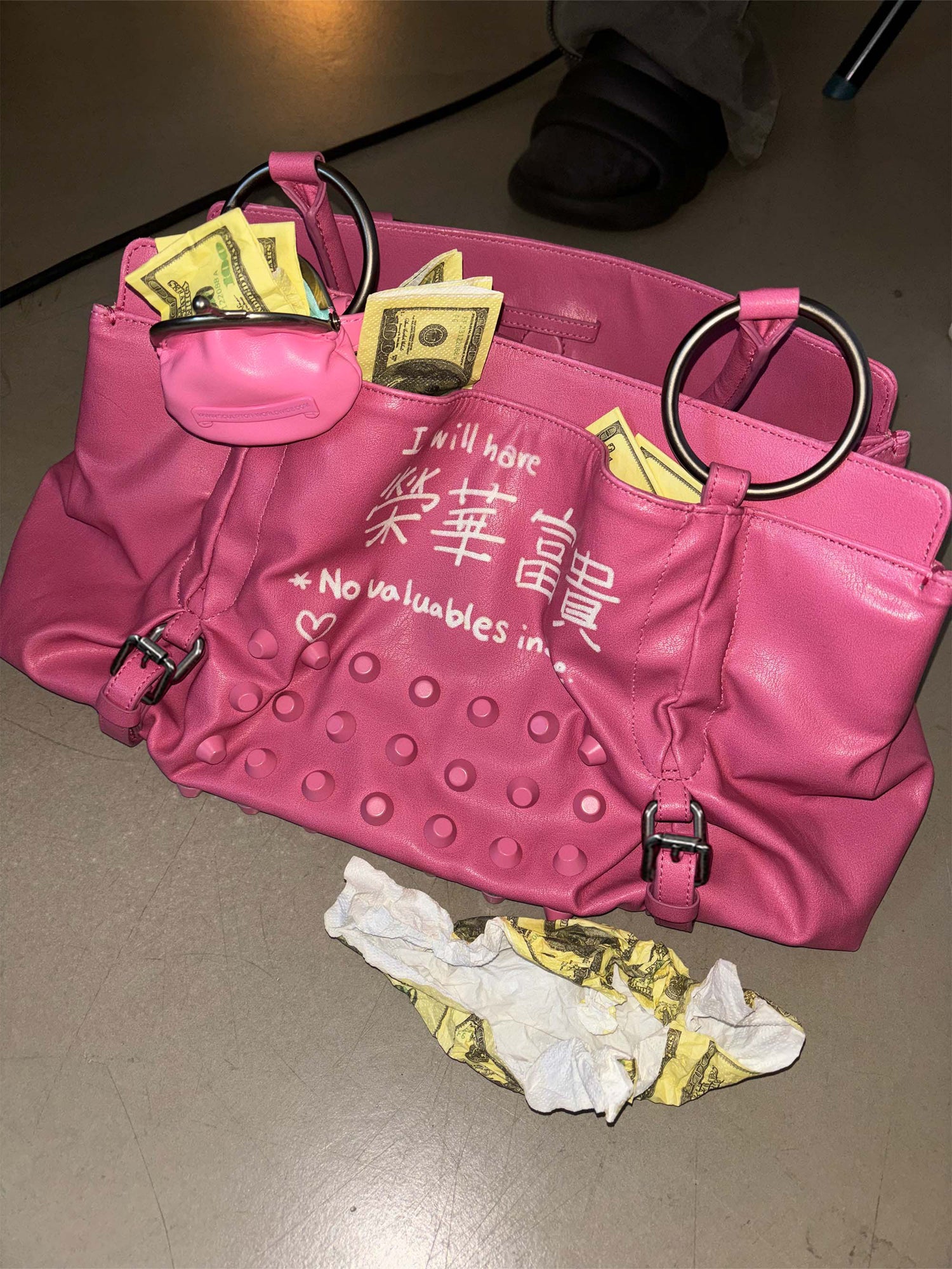 Millionaire Tote Bag Acid Pink