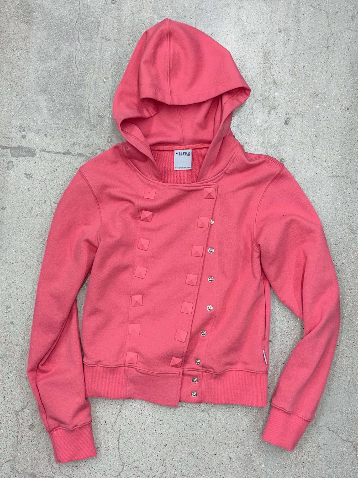 Napoleon Stud Hoodie Acid Pink