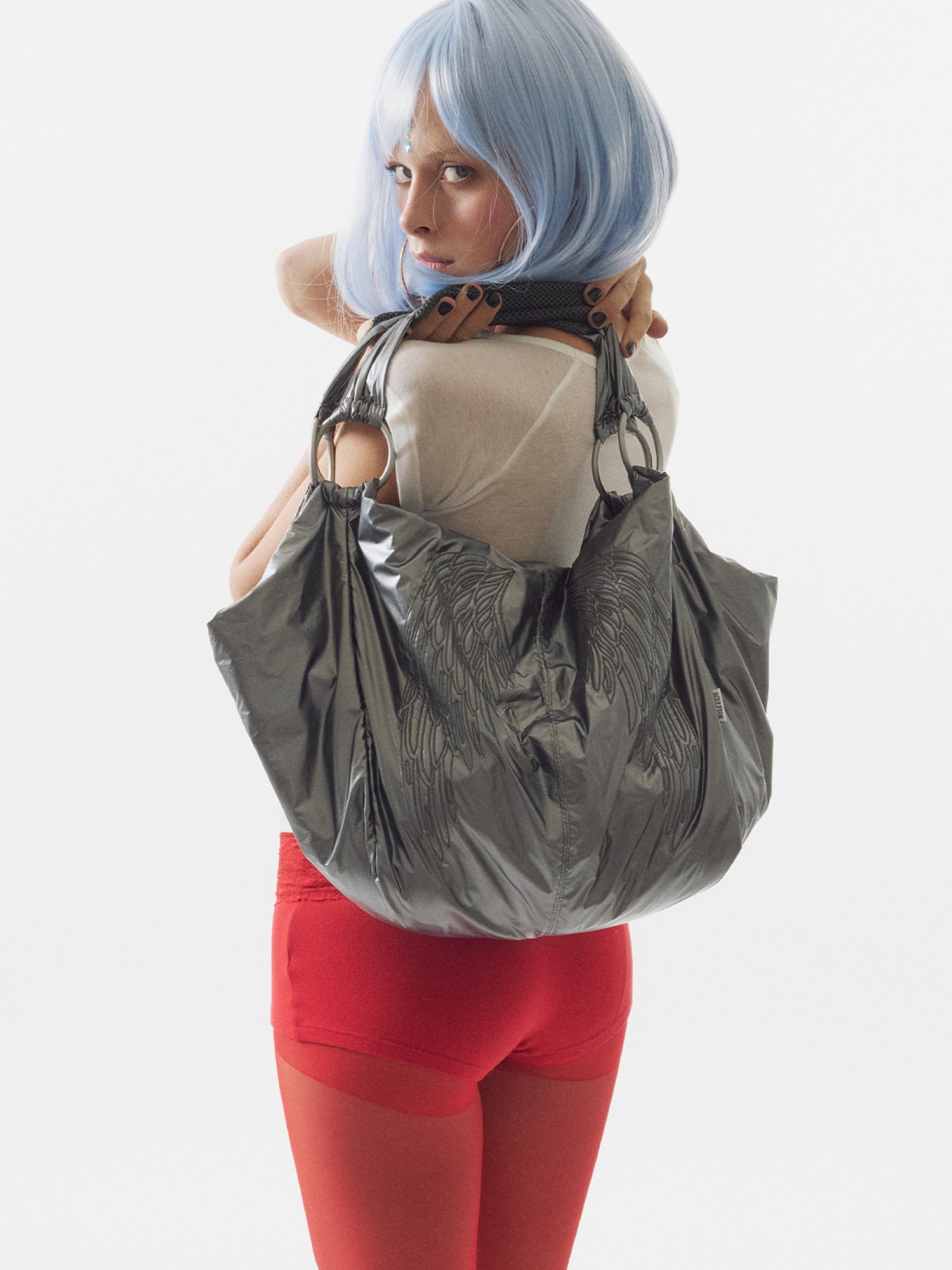 Angelic Hobo Bag Gun Metal