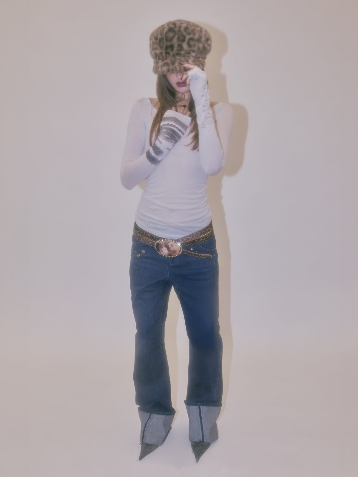 Angelic Roll Up Denim Deep Blue