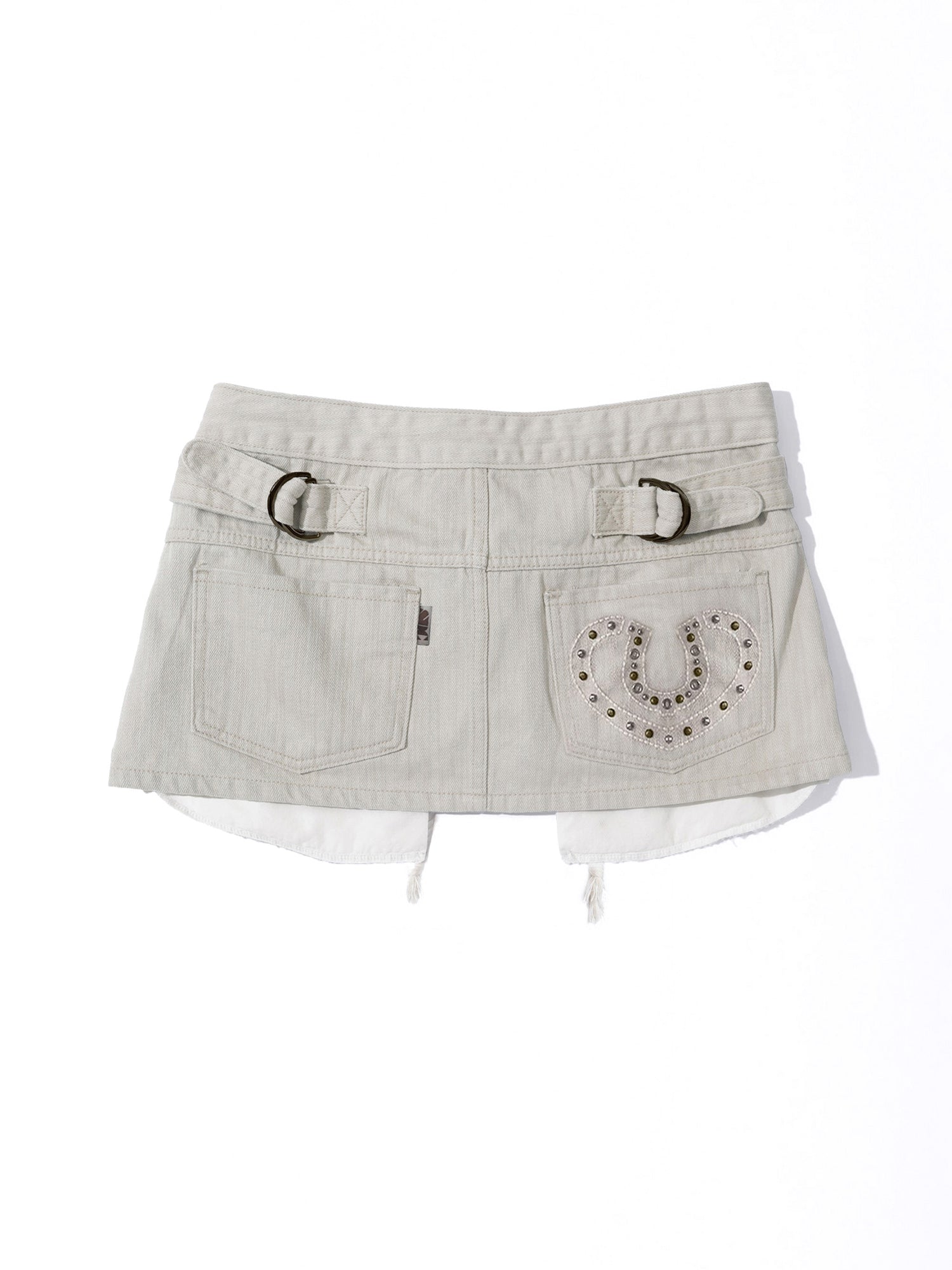 Apron Layered Mini Skirt Raw