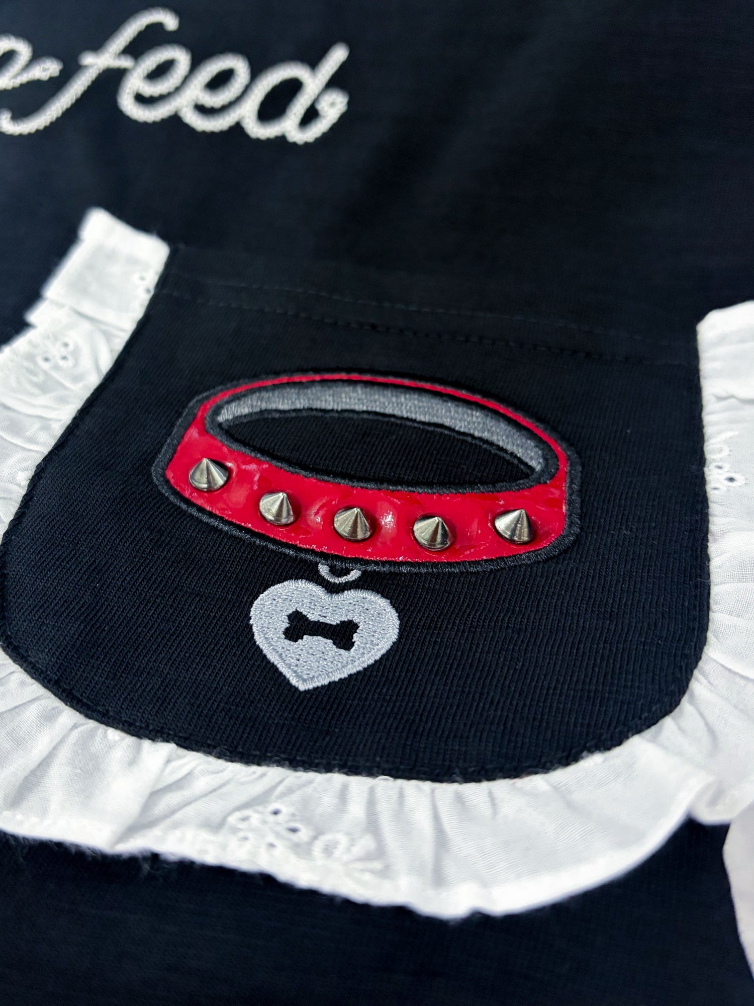 Apron Ruffle Tank Top Black
