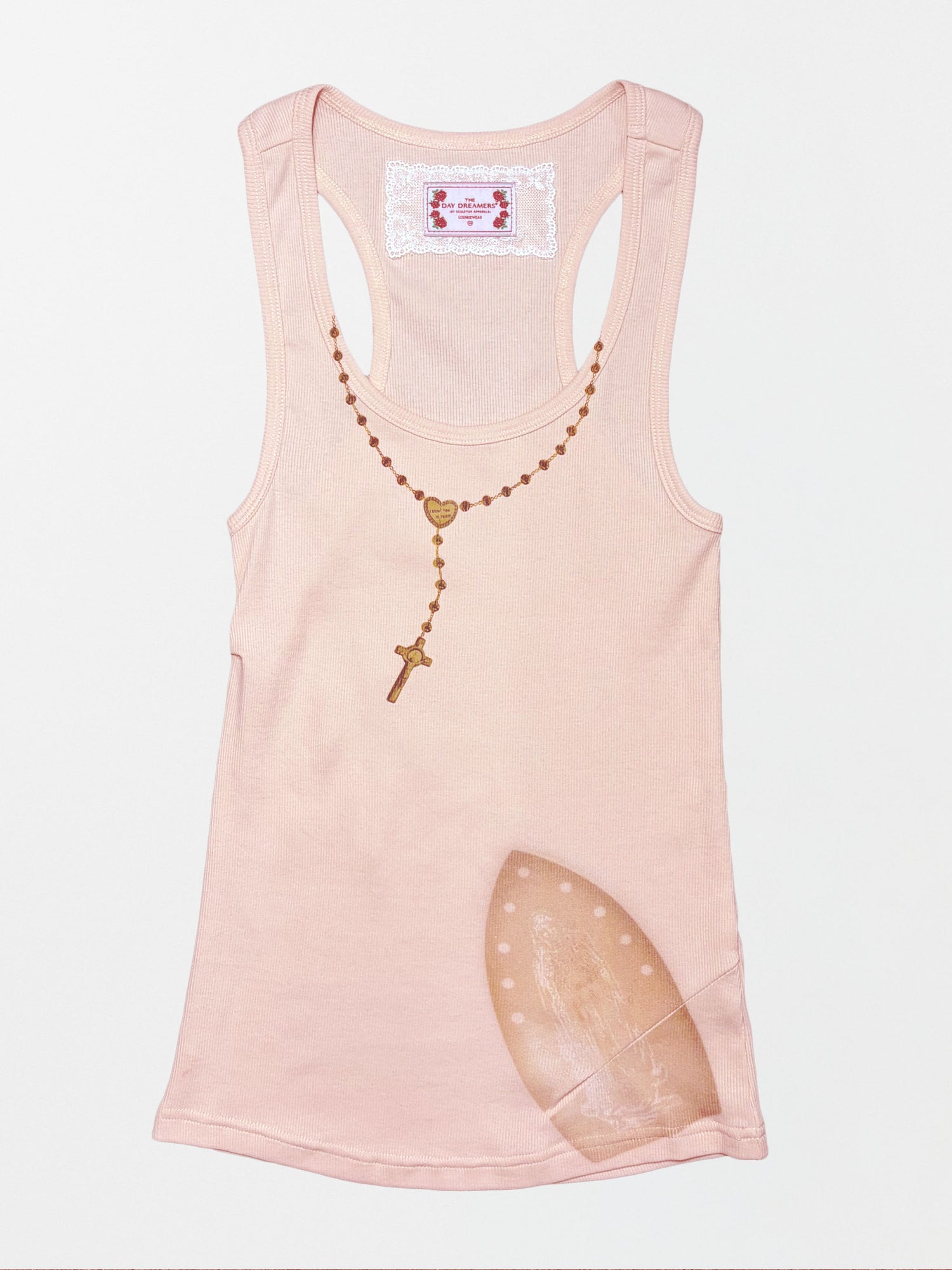 Iron Fail Tank Top Baby Pink