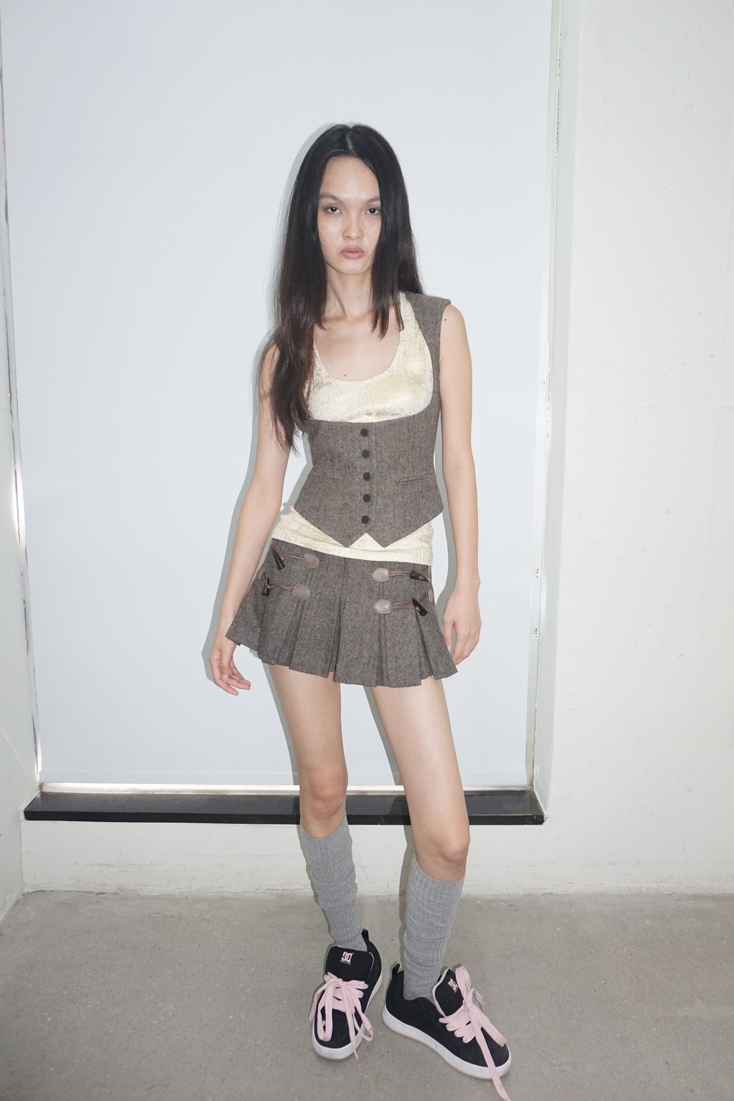 Classic Wool Vest Beige