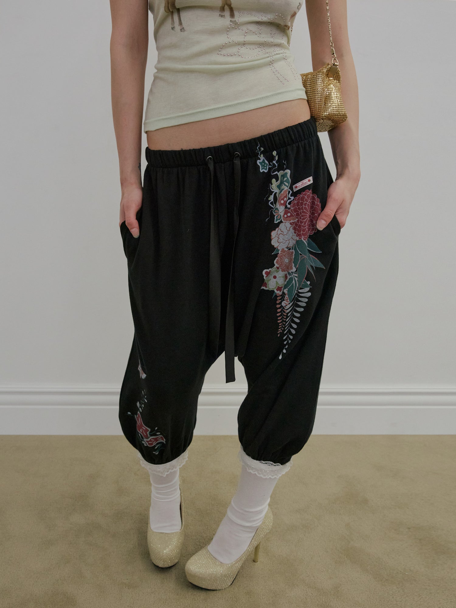 Zen Capri Jogger Pants Black