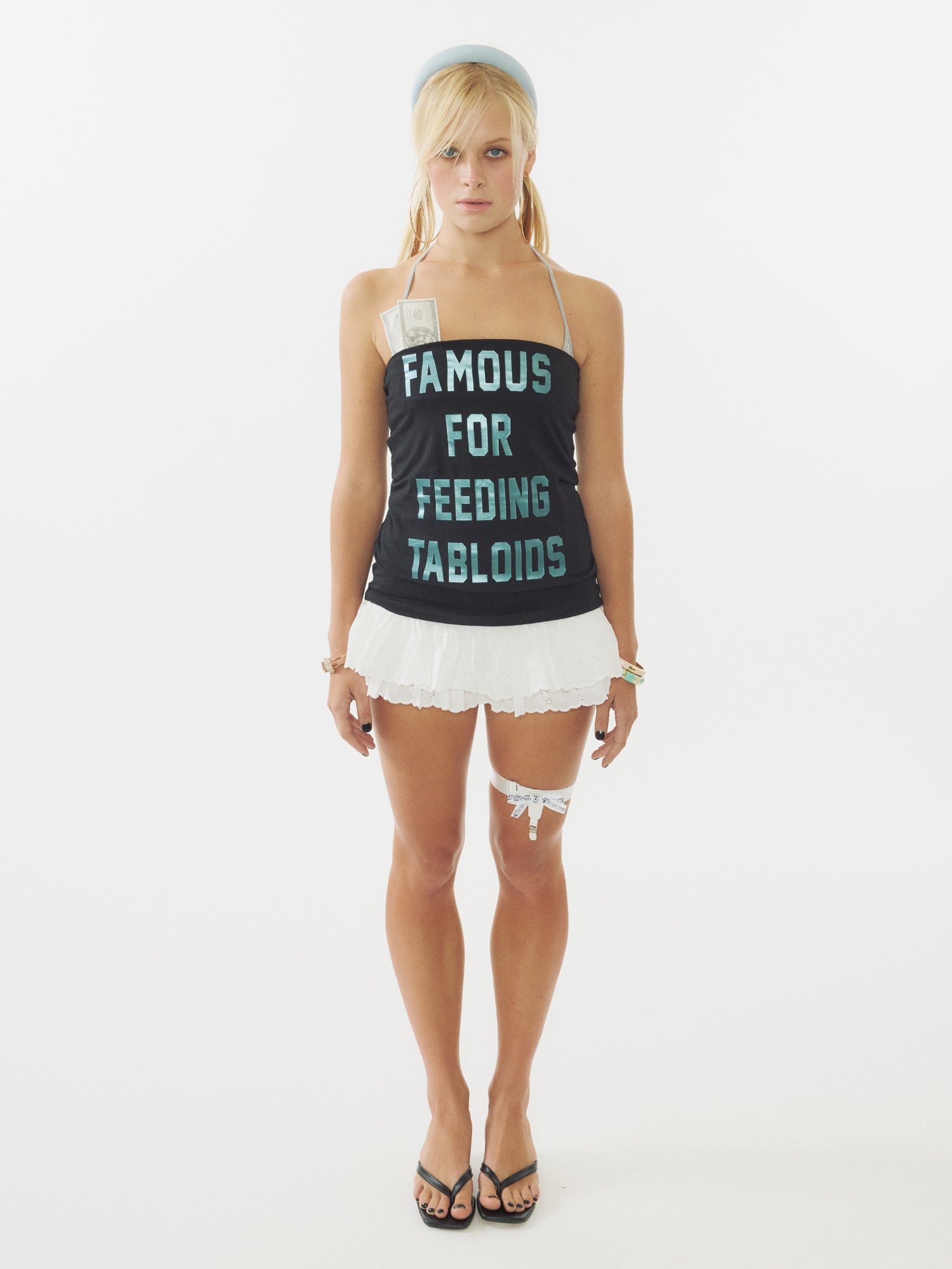 Tabloids Tube Top Black