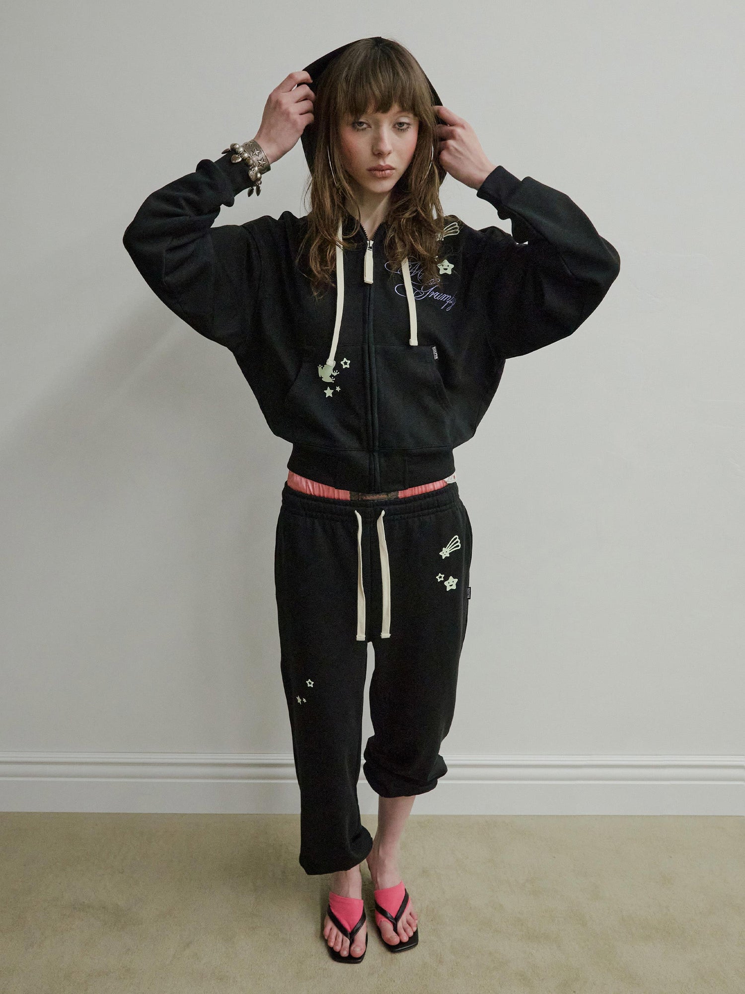 Glow In The Dark Sweatpants Black