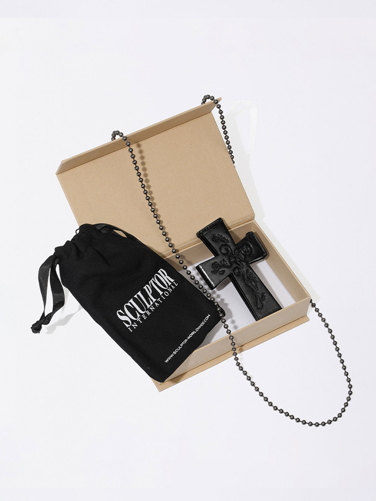 Cross Strap Wallet Black