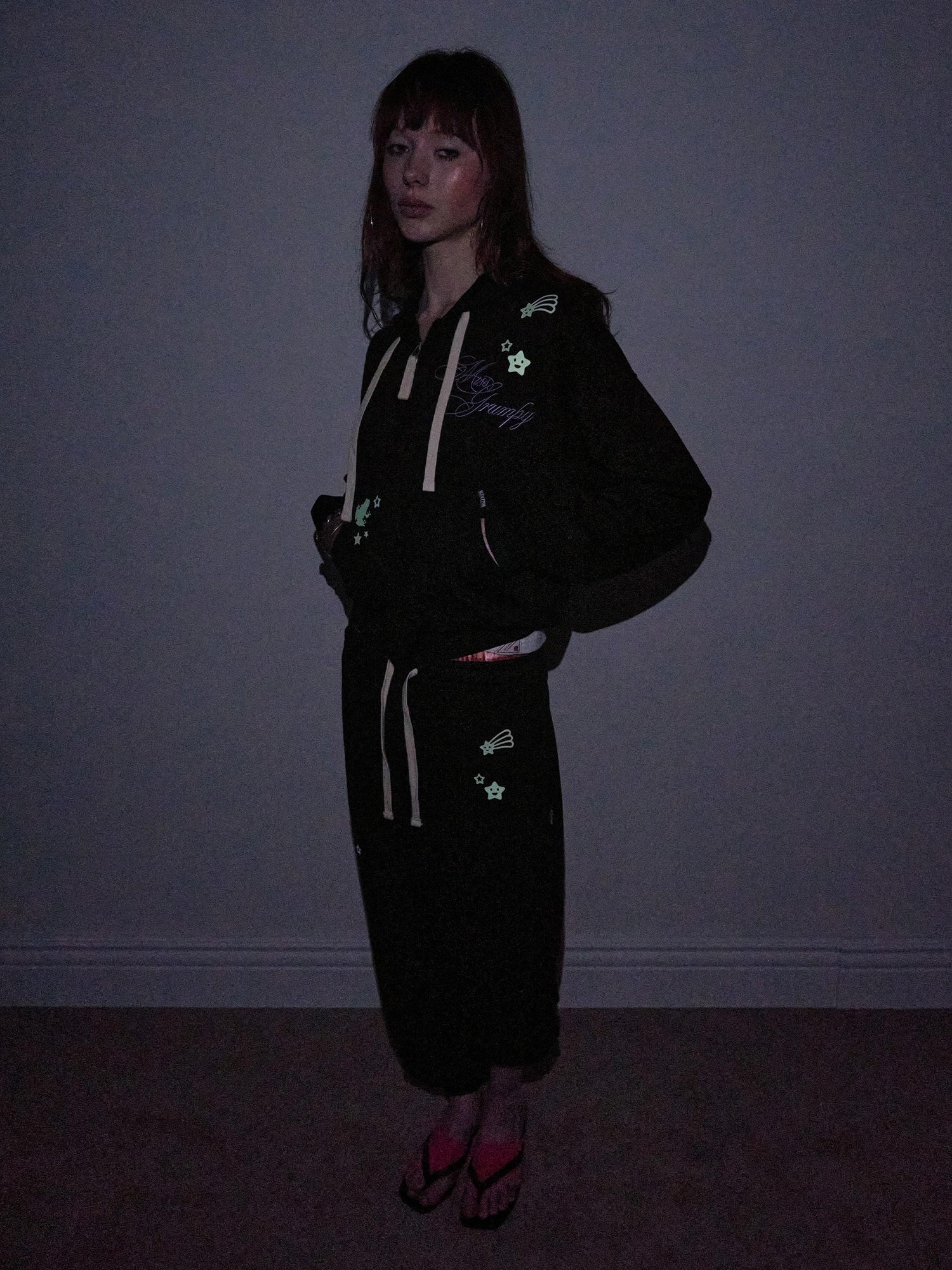 Glow In The Dark Sweatpants Black