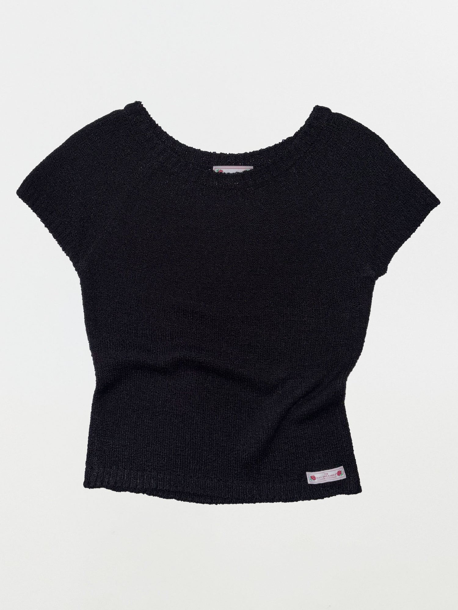 Summer Knit Top Black