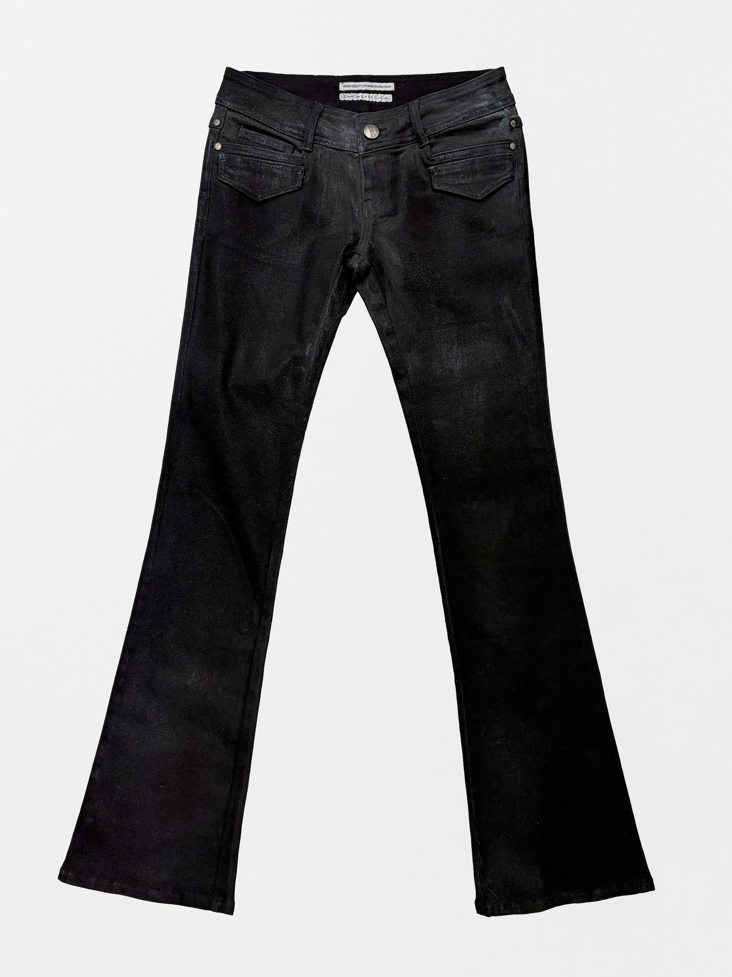 Metallic Bootcut Denim Black