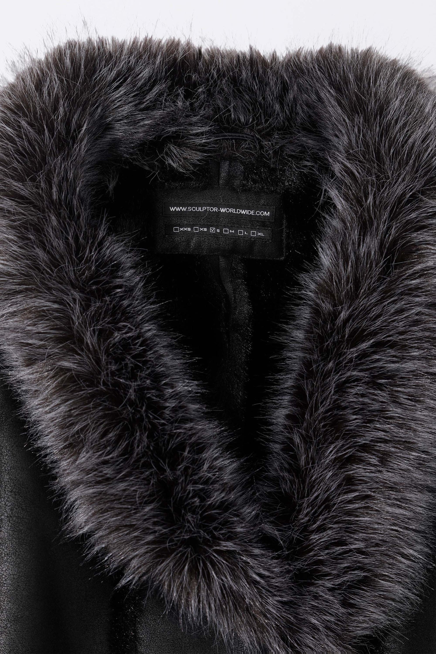 Faux Mouton Toggle Coat Black