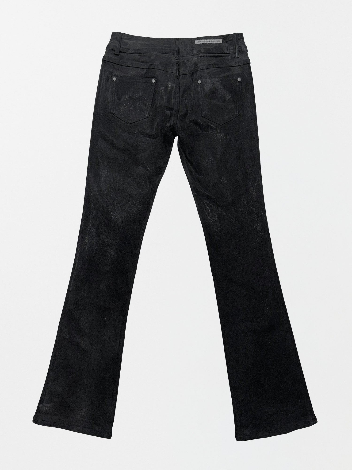 Metallic Bootcut Denim Black