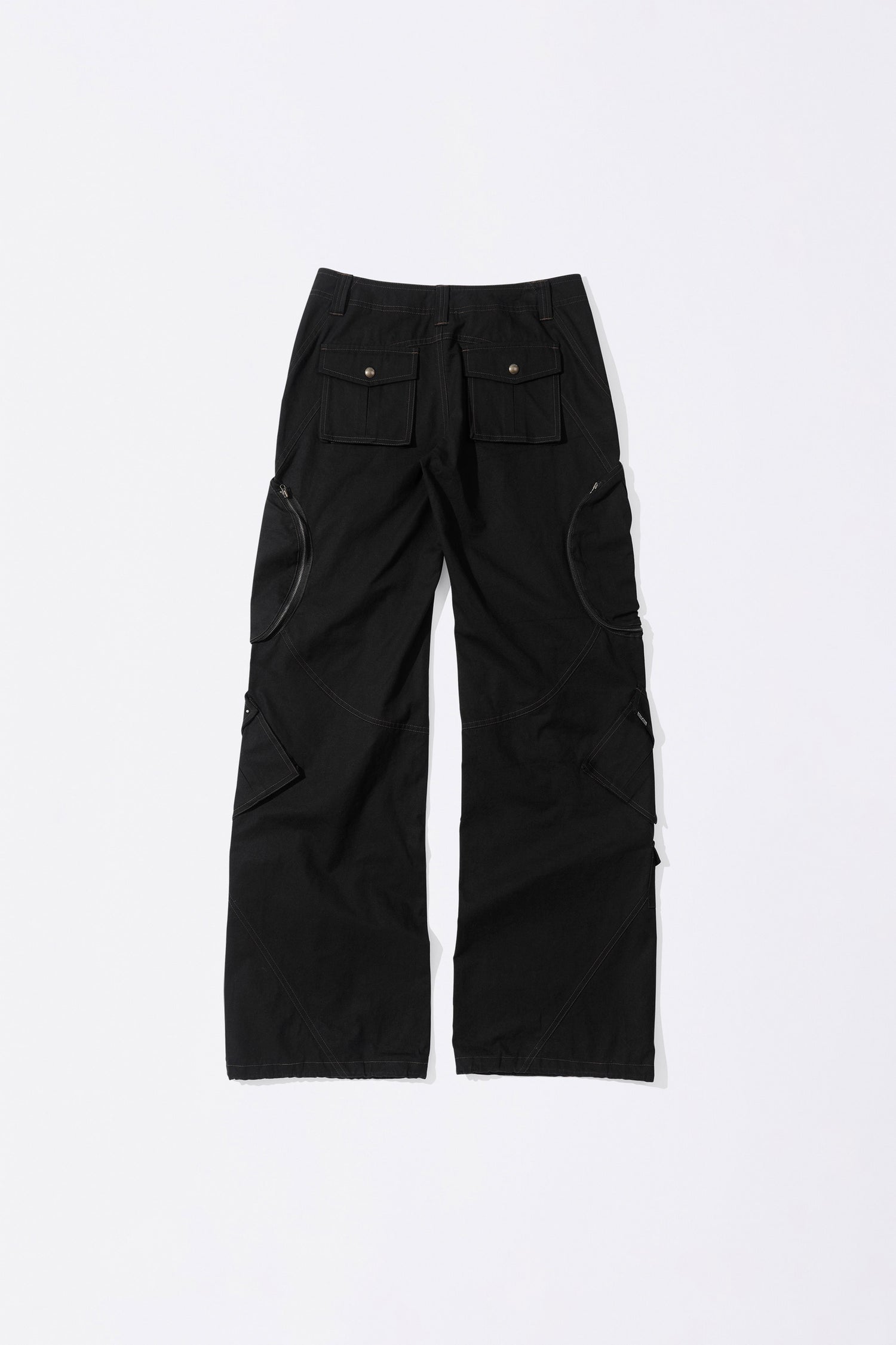 Washed Cargo Pants Black