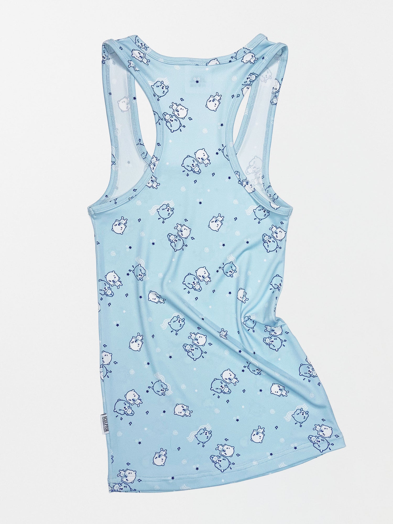 Second Skin Tank Top Blue Teddy